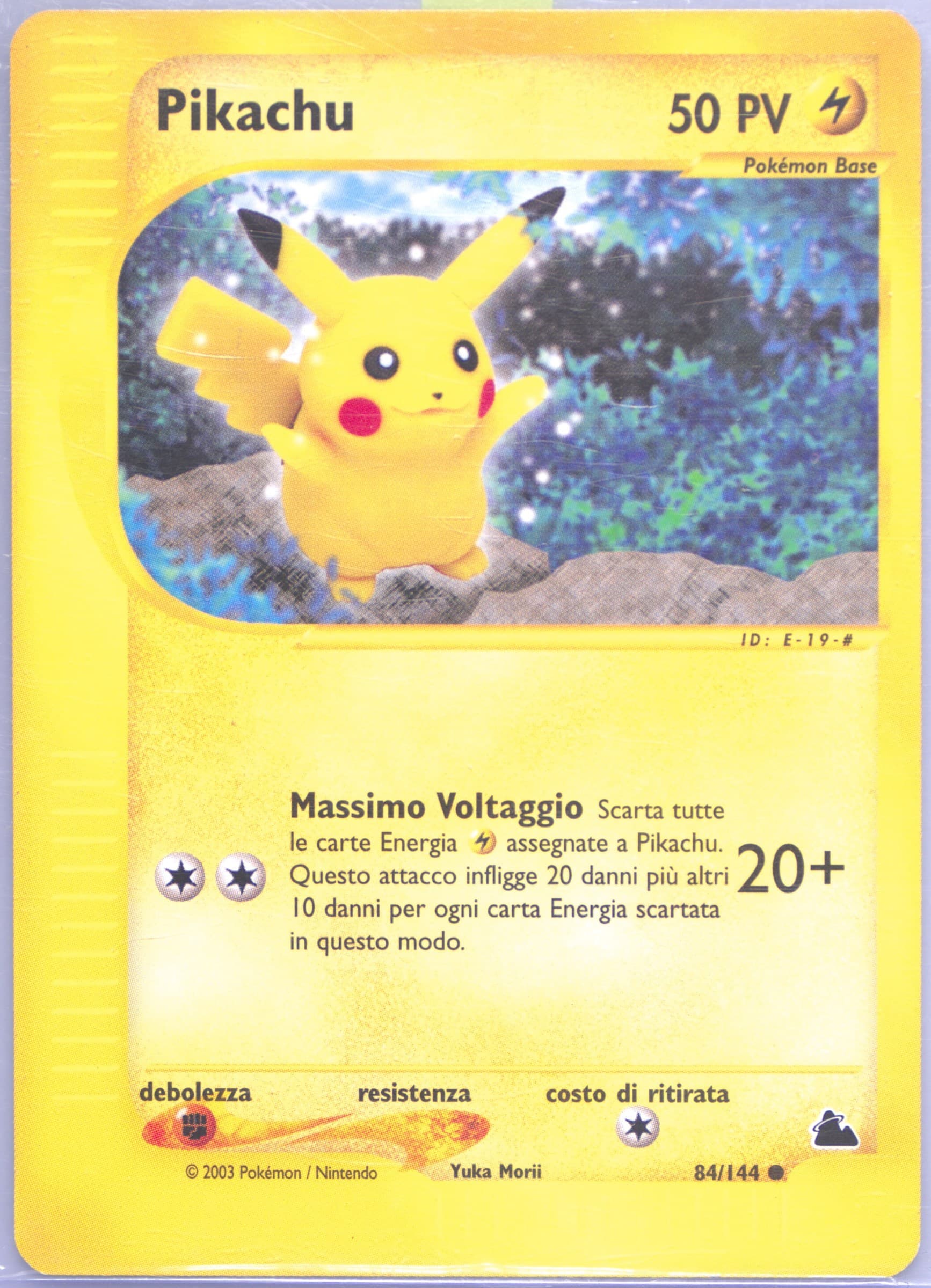 Pikachu Italian (84) 2003 Pokemon Skyridge