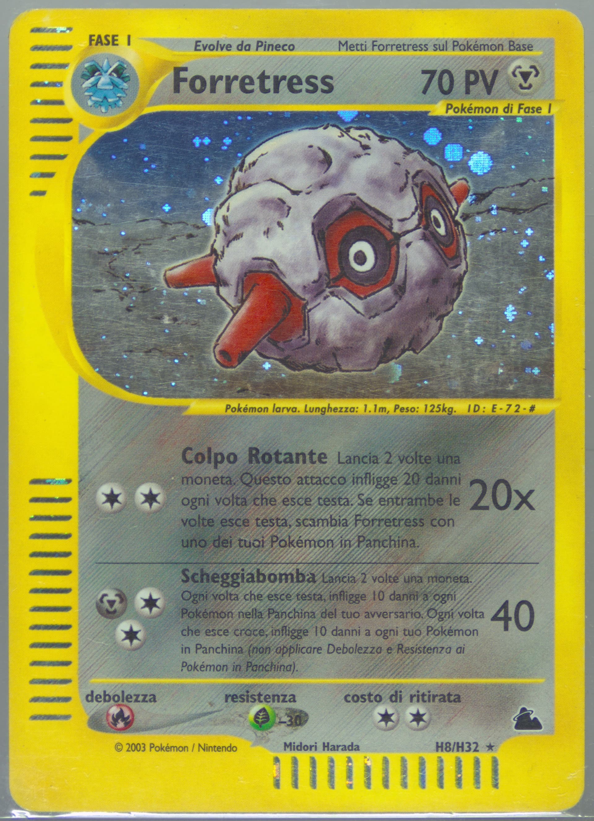 Forretress-Holo Italian (H8) 2003 Pokemon Skyridge