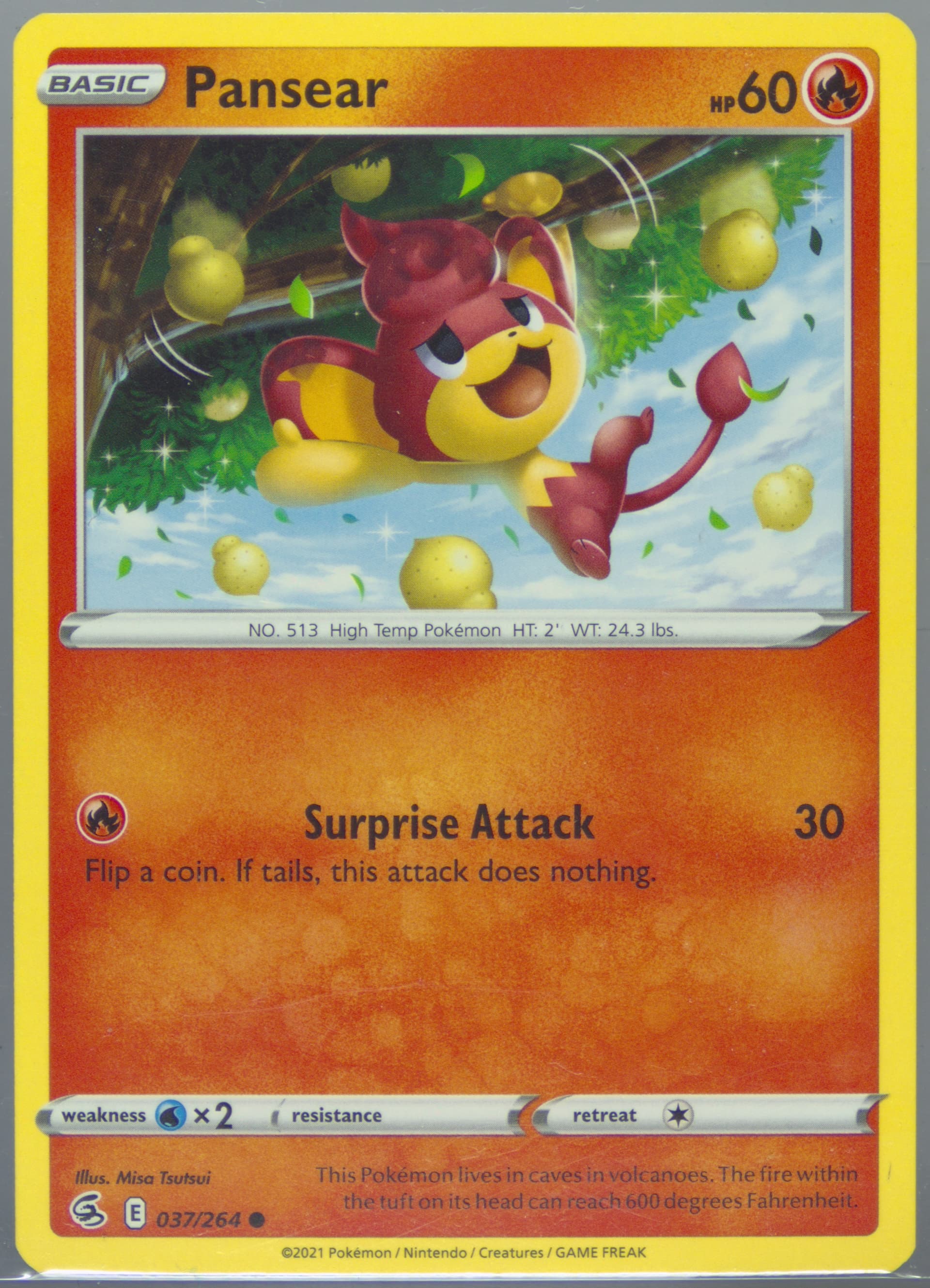 Pansear (037) 2021 Pokemon Sword & Shield Fusion Strike