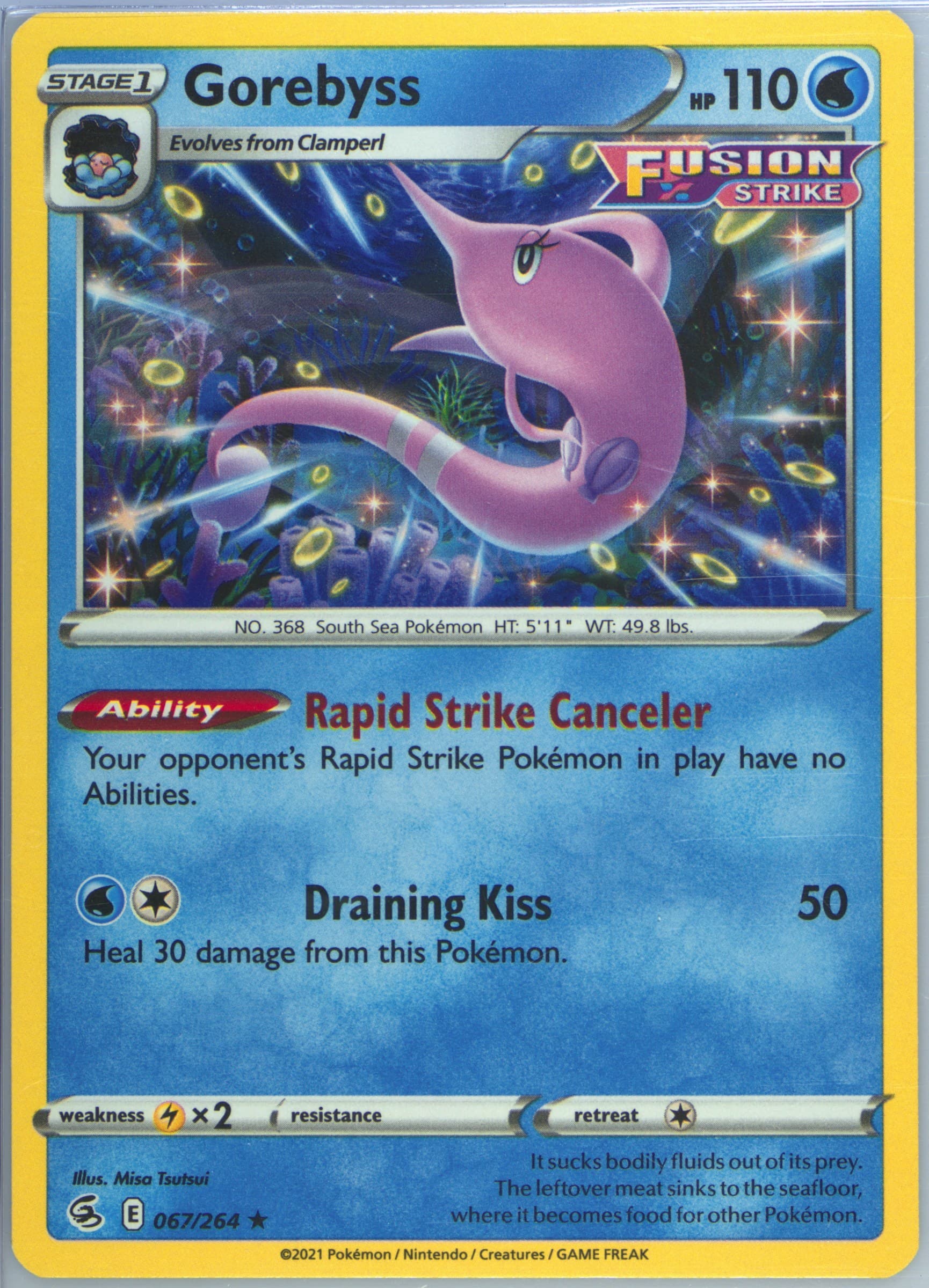 Gorebyss (067) 2021 Pokemon Sword & Shield Fusion Strike