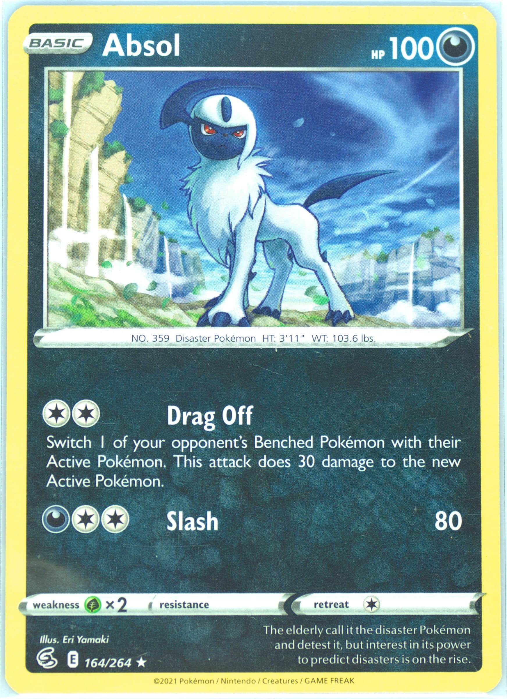 Absol (164) 2021 Pokemon Sword & Shield Fusion Strike