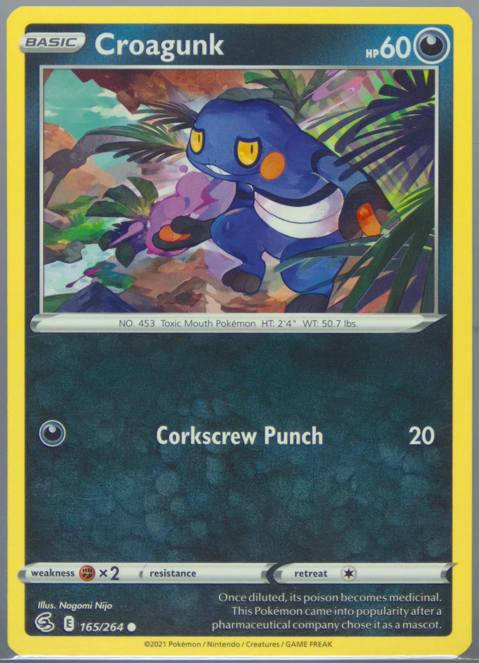 Croagunk (165) 2021 Pokemon Sword & Shield Fusion Strike