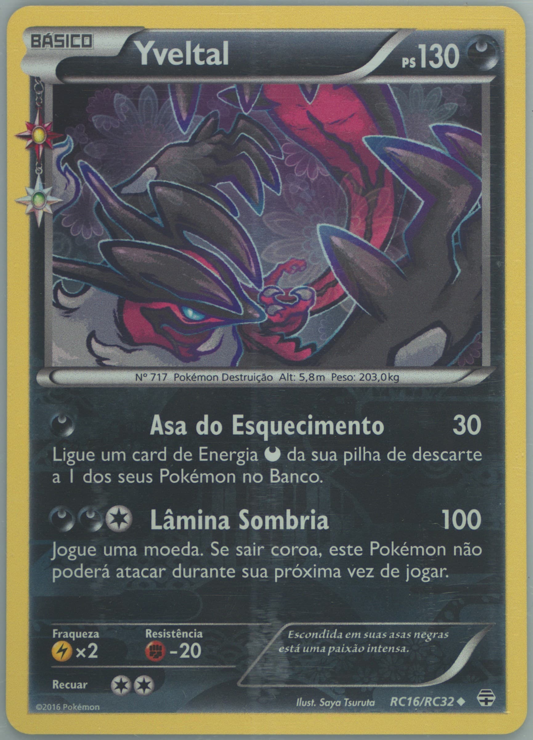 Yveltal Portuguese (RC16) 2016 Pokemon XY Generations Radiant Collection