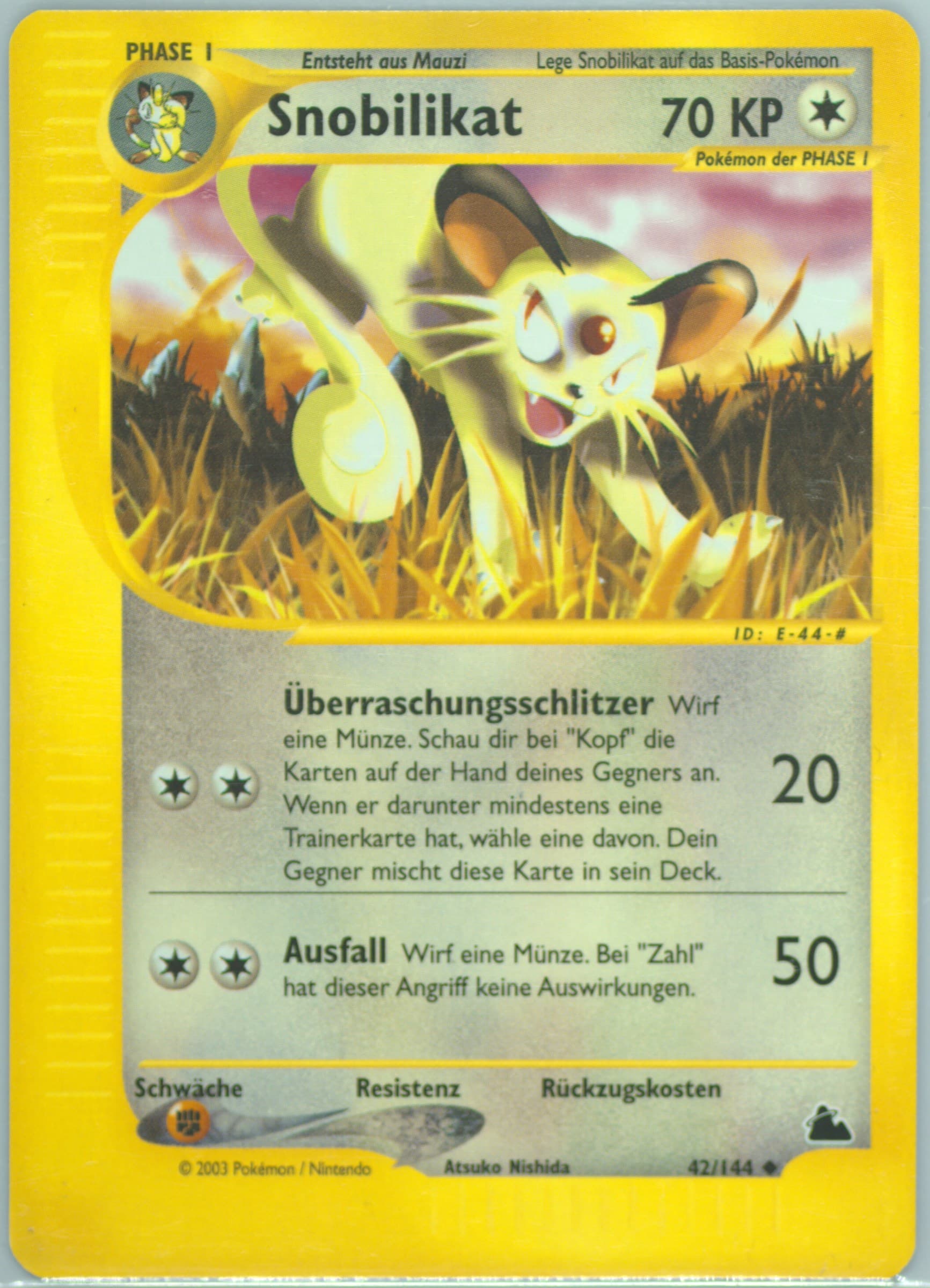 Snobilikat German (42) 2003 Pokemon Skyridge