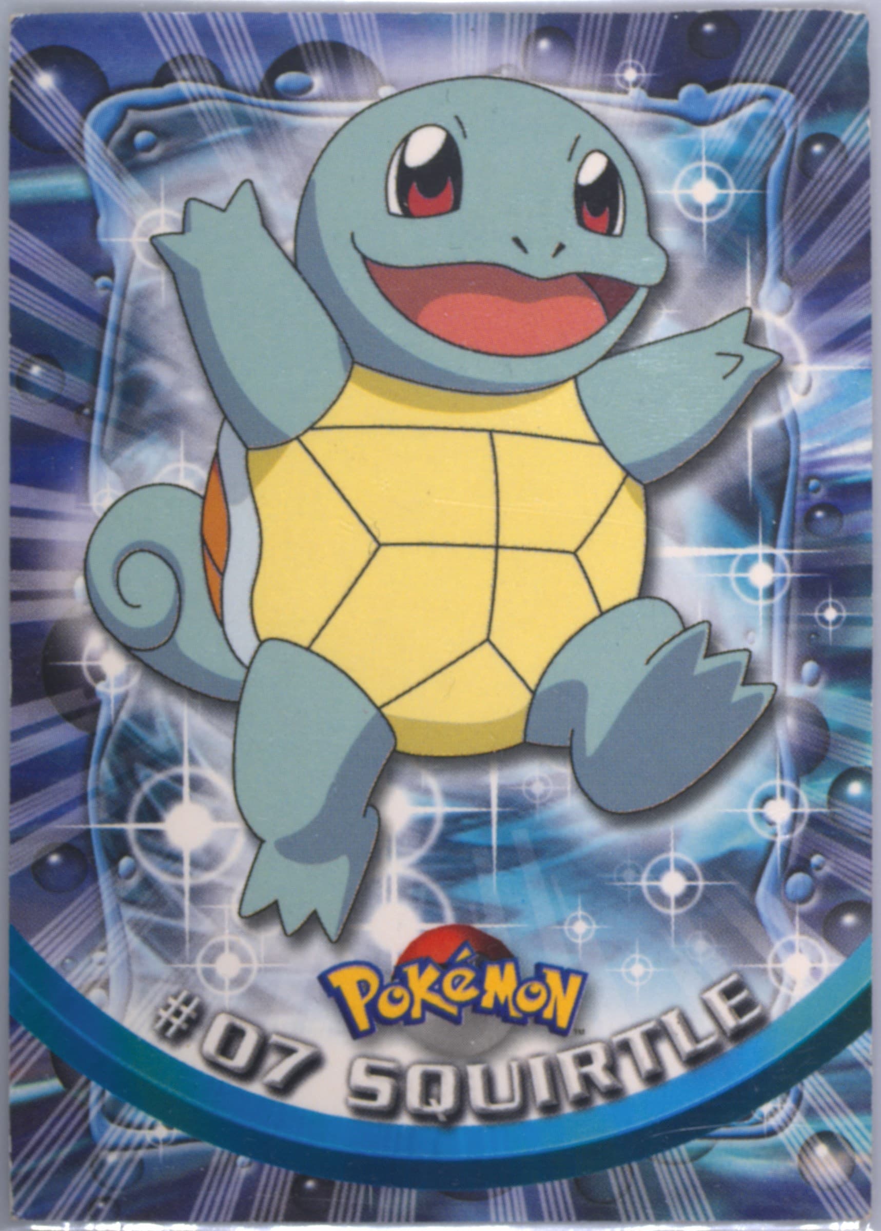 Squirtle United Kingdom (7) 1999 Topps Pokemon TV