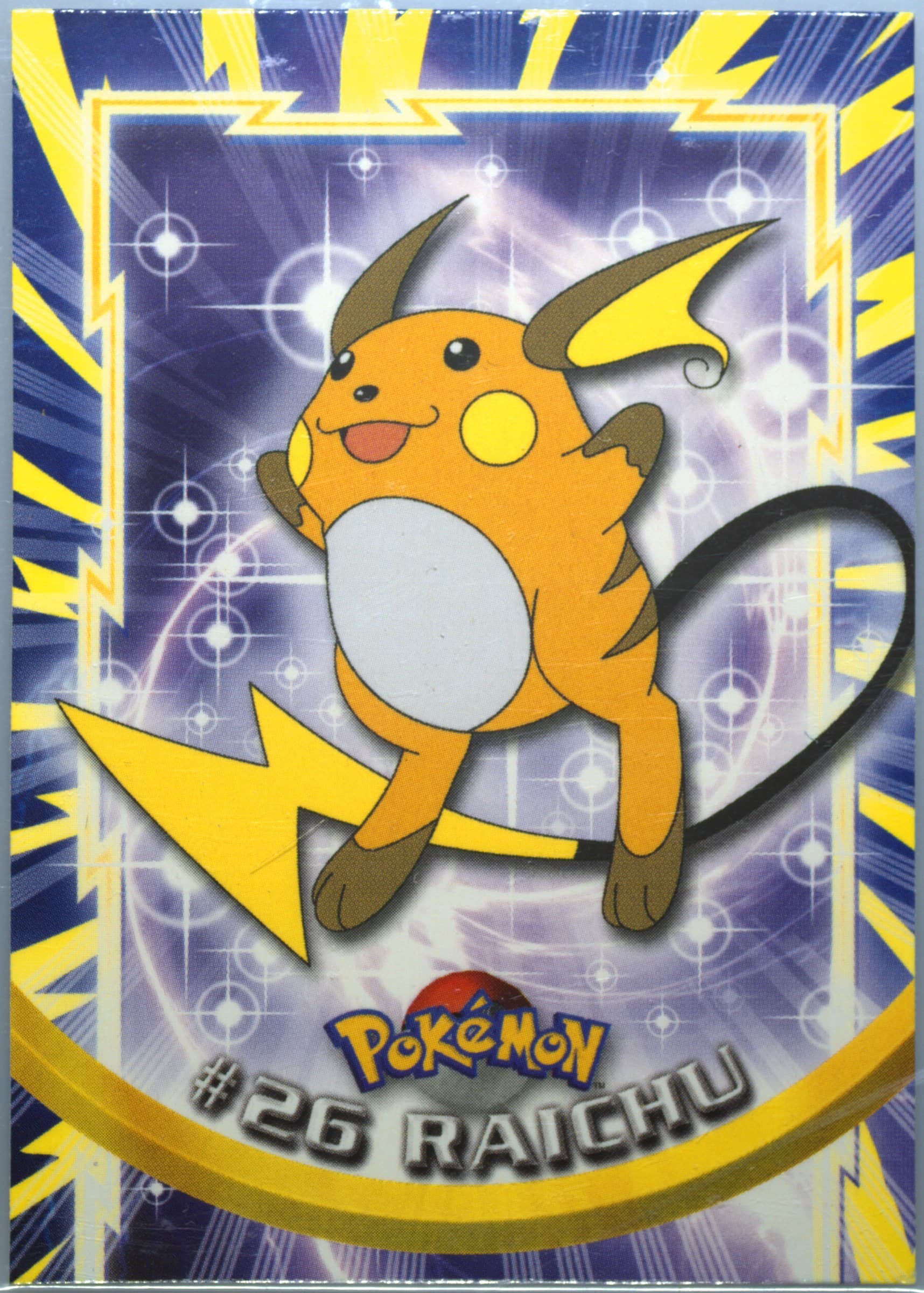 Raichu United Kingdom (26) 1999 Topps Pokemon TV