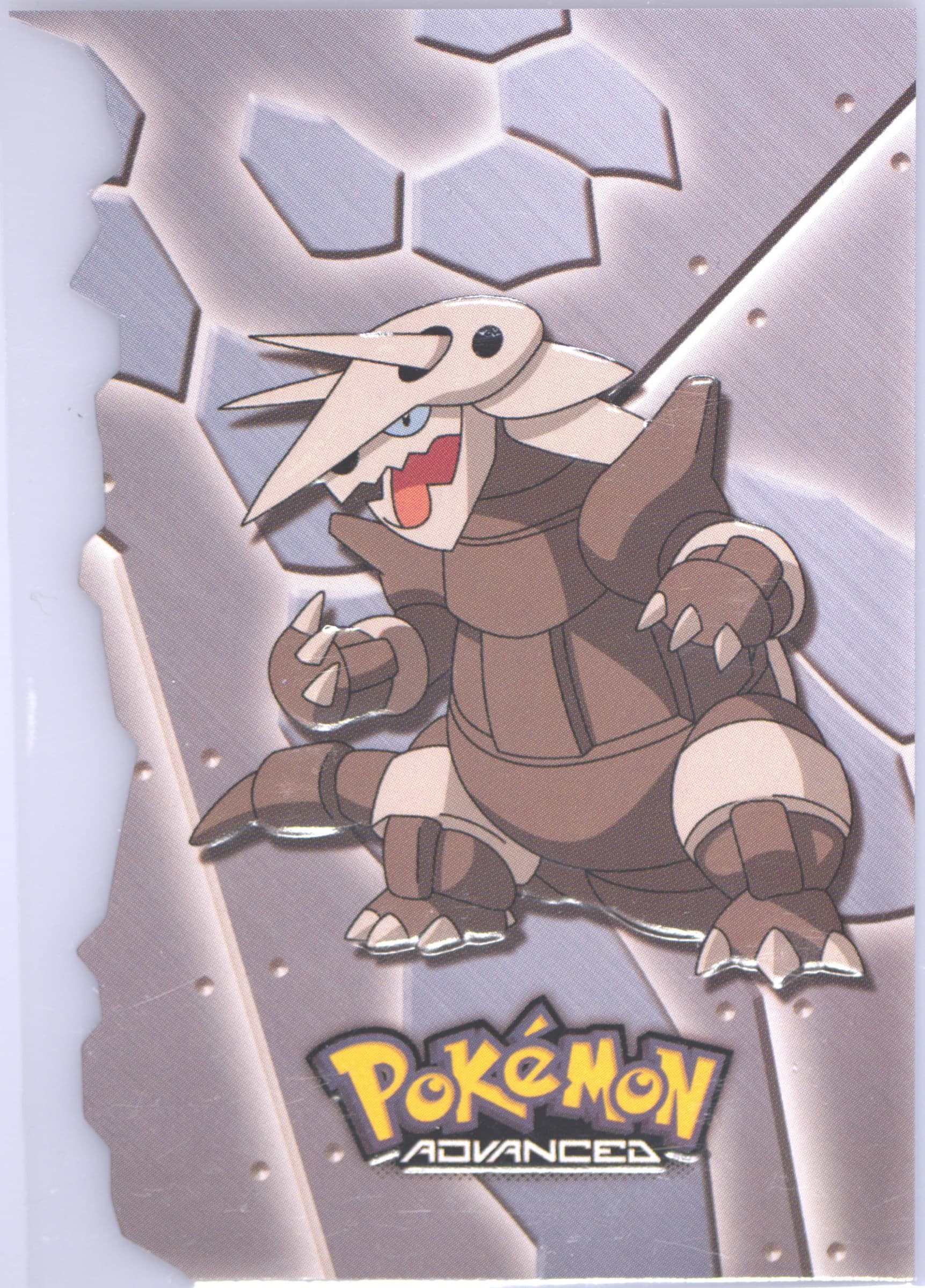 Aggron (18) 2003 Topps Pokemon Advanced Embossed Evolution