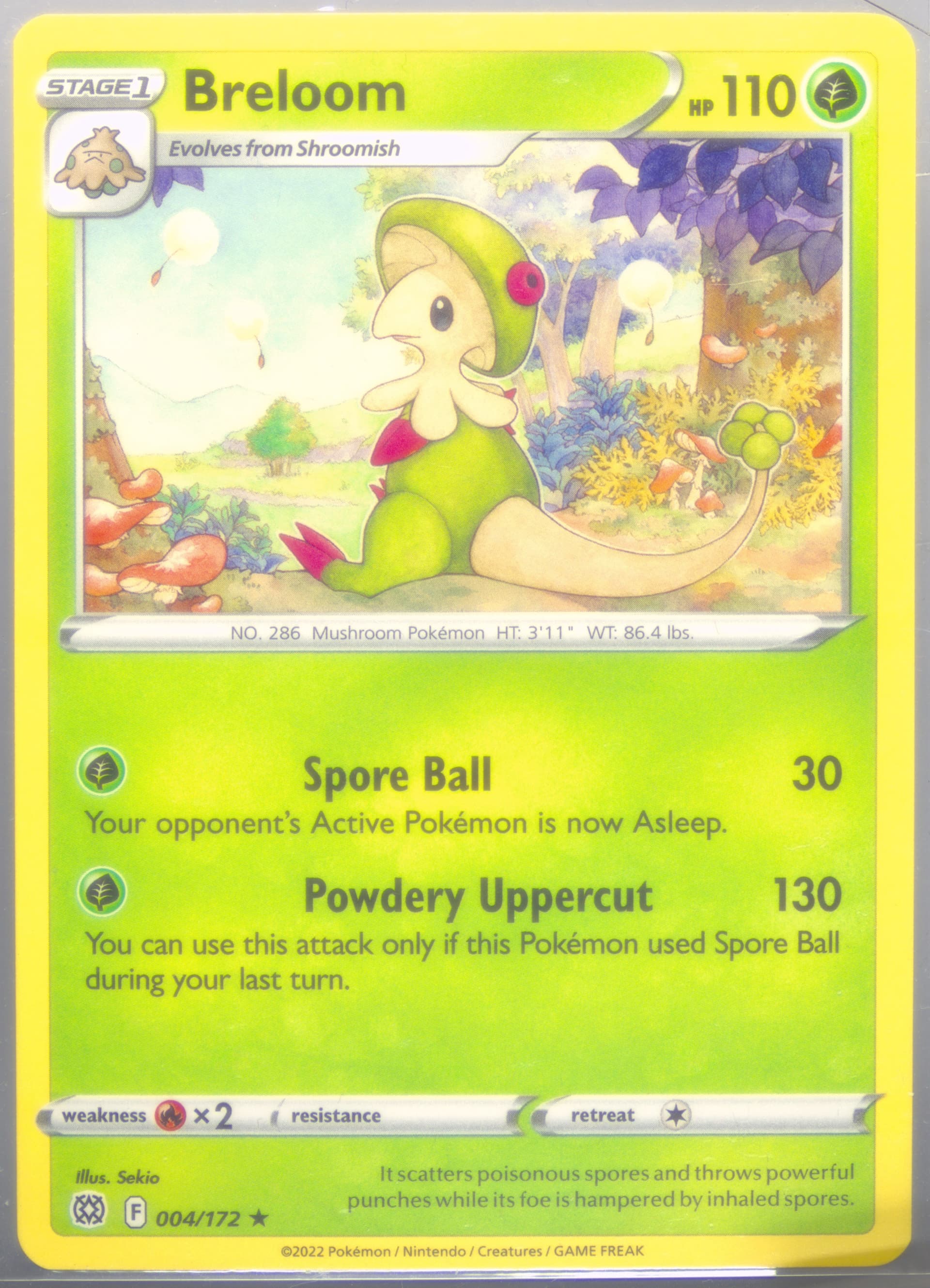 Breloom (004) 2022 Pokemon Sword & Shield Brilliant Stars