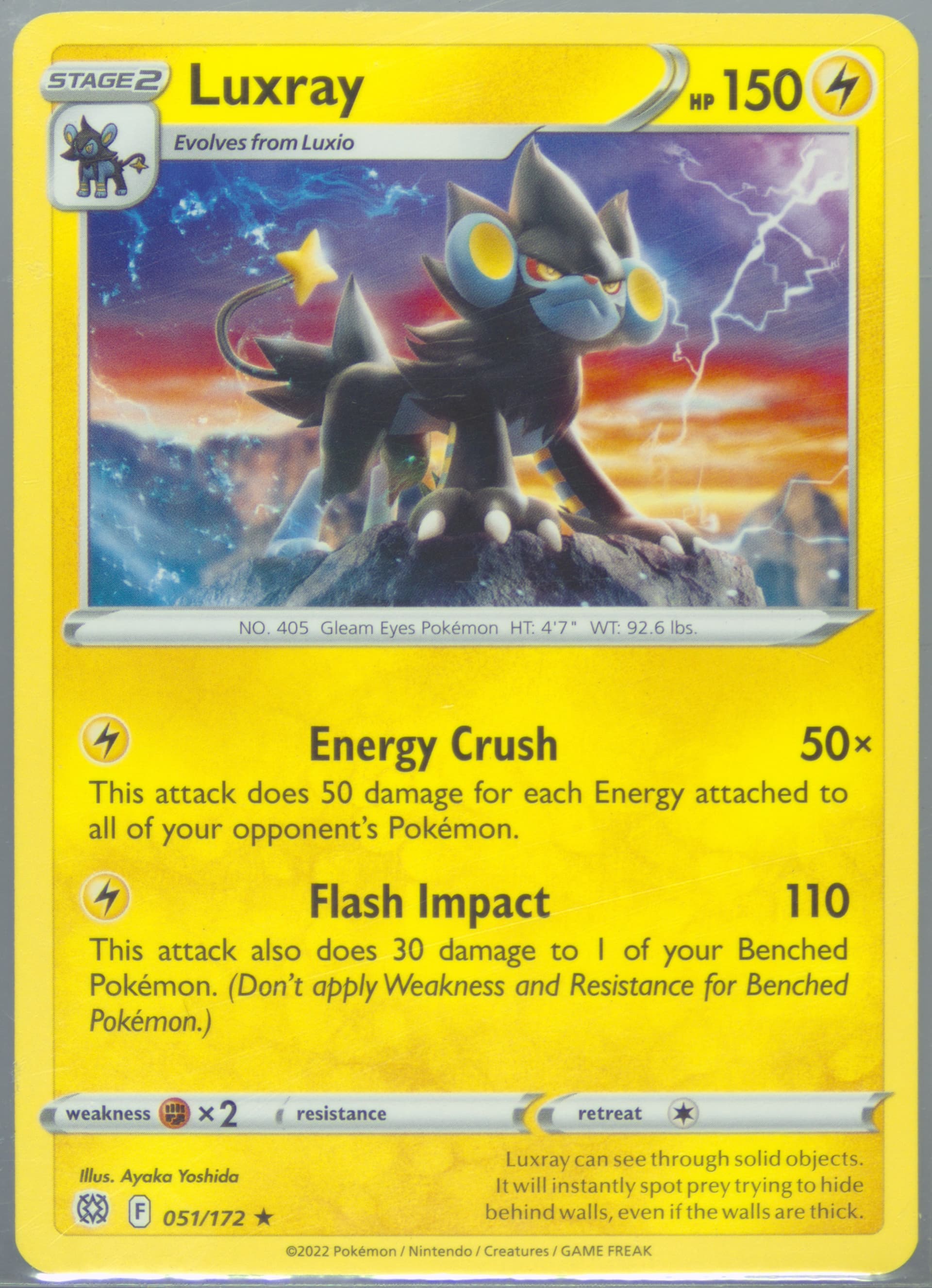 Luxray (051) 2022 Pokemon Sword & Shield Brilliant Stars