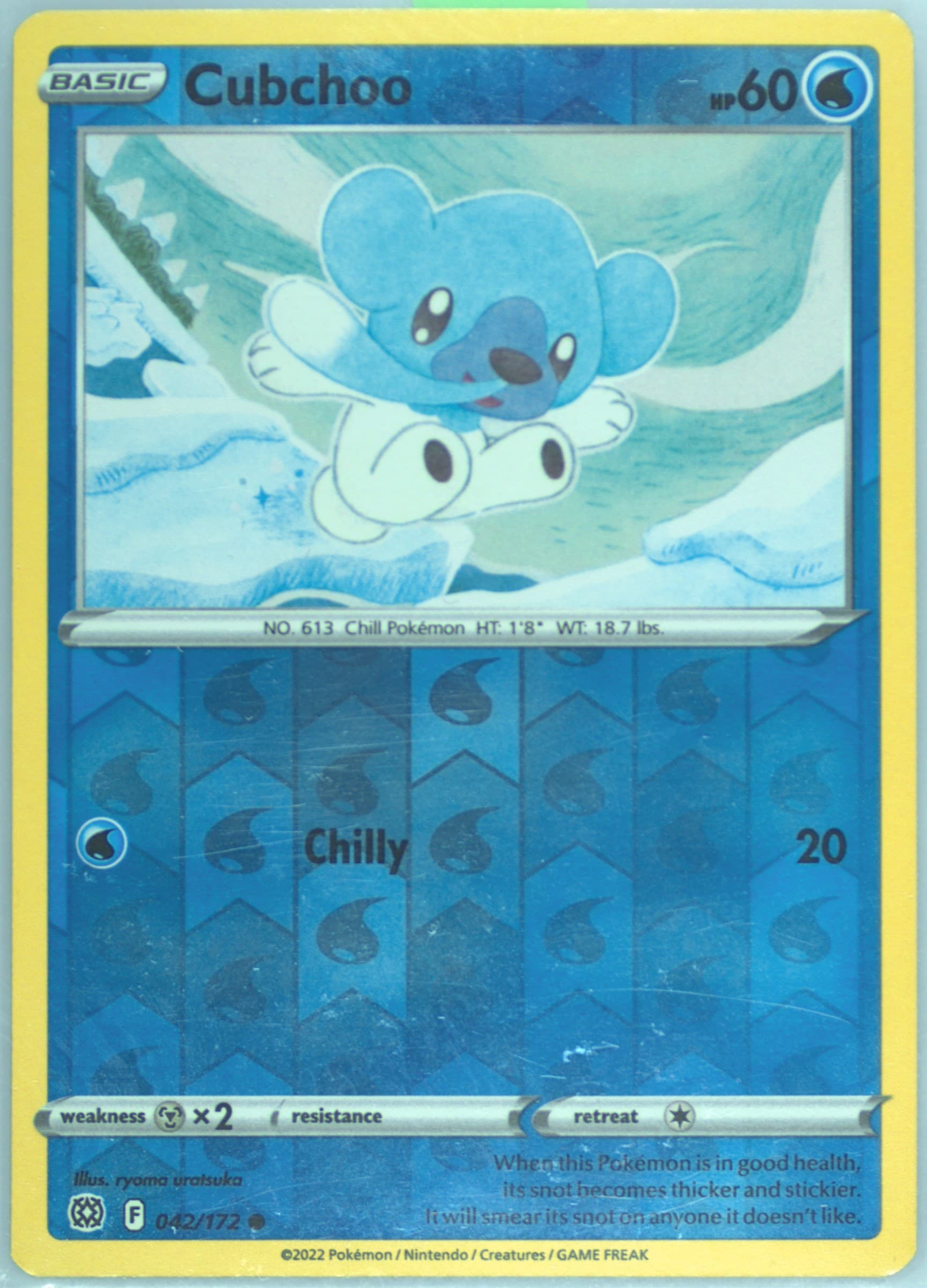Cubchoo-Reverse Foil (042) 2022 Pokemon Sword & Shield Brilliant Stars