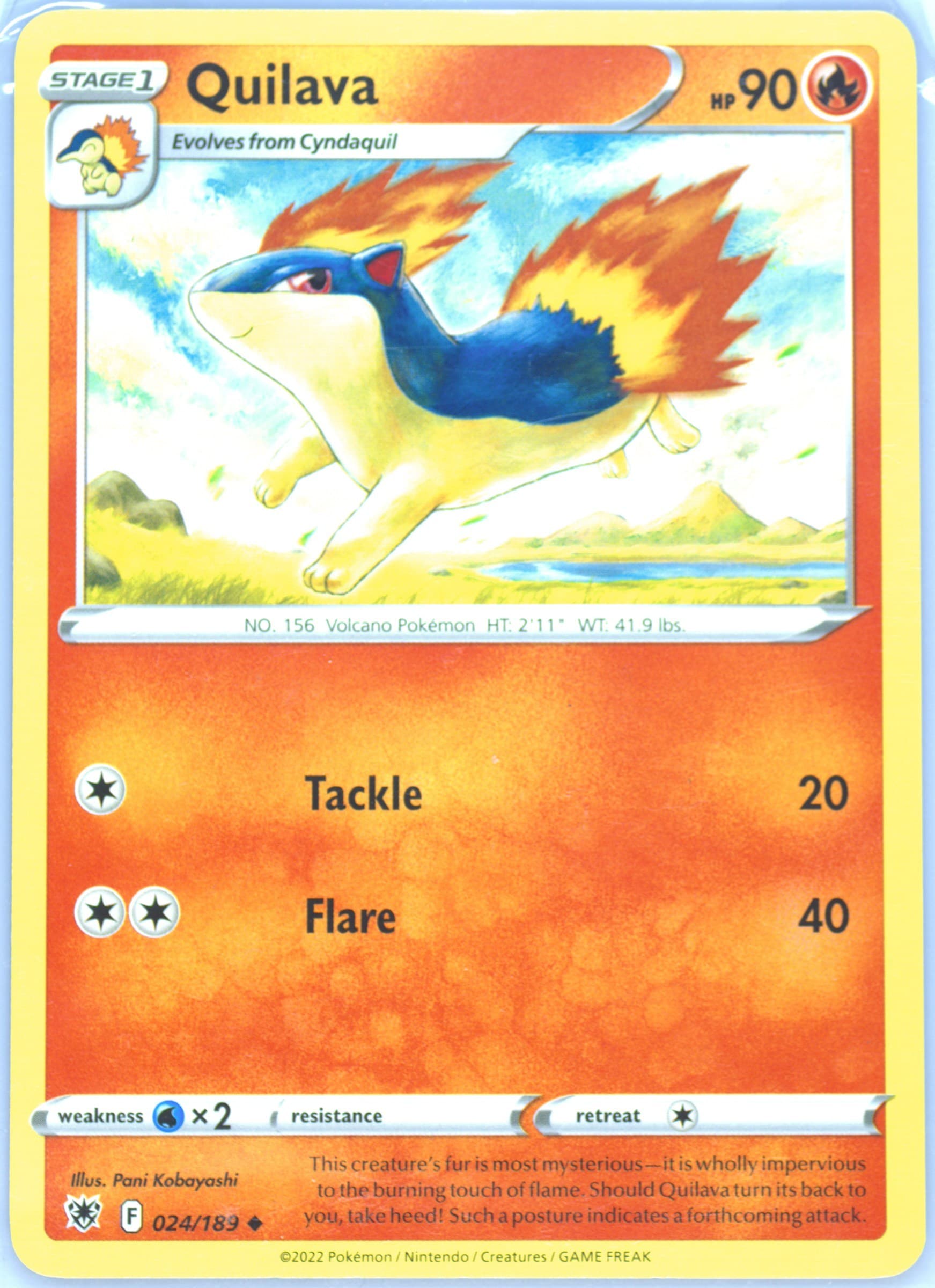 Quilava (024) 2022 Pokemon Sword & Shield Astral Radiance