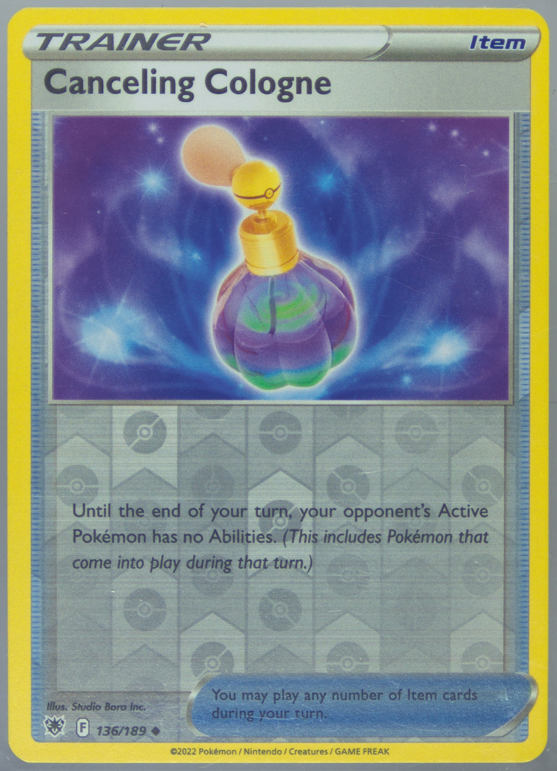 Canceling Cologne (136) 2022 Pokemon Sword & Shield Astral Radiance