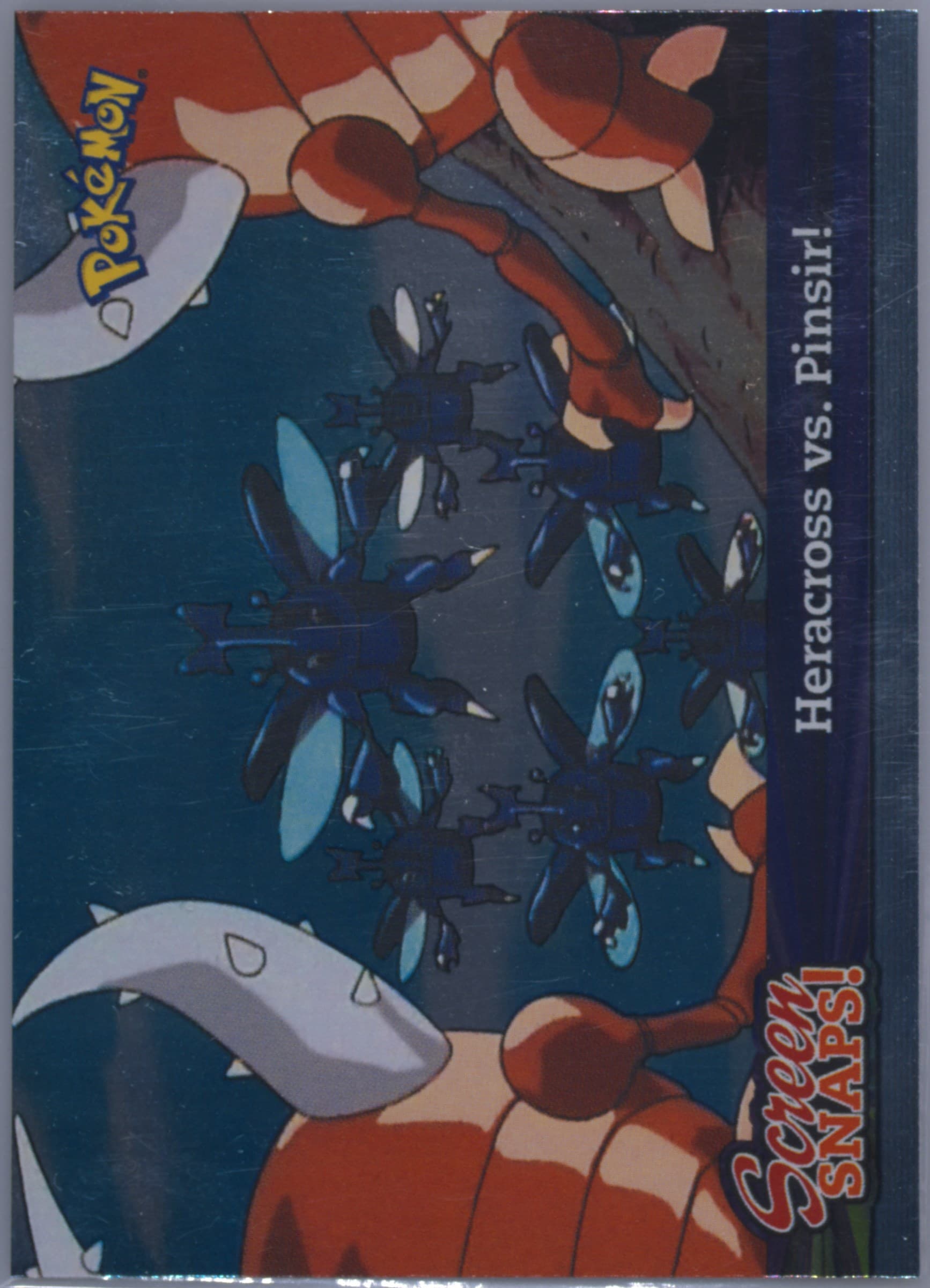 Heracross VS Pinsir Foil (06) 2001 Topps Pokemon Johto Series 1 Screen Snaps!