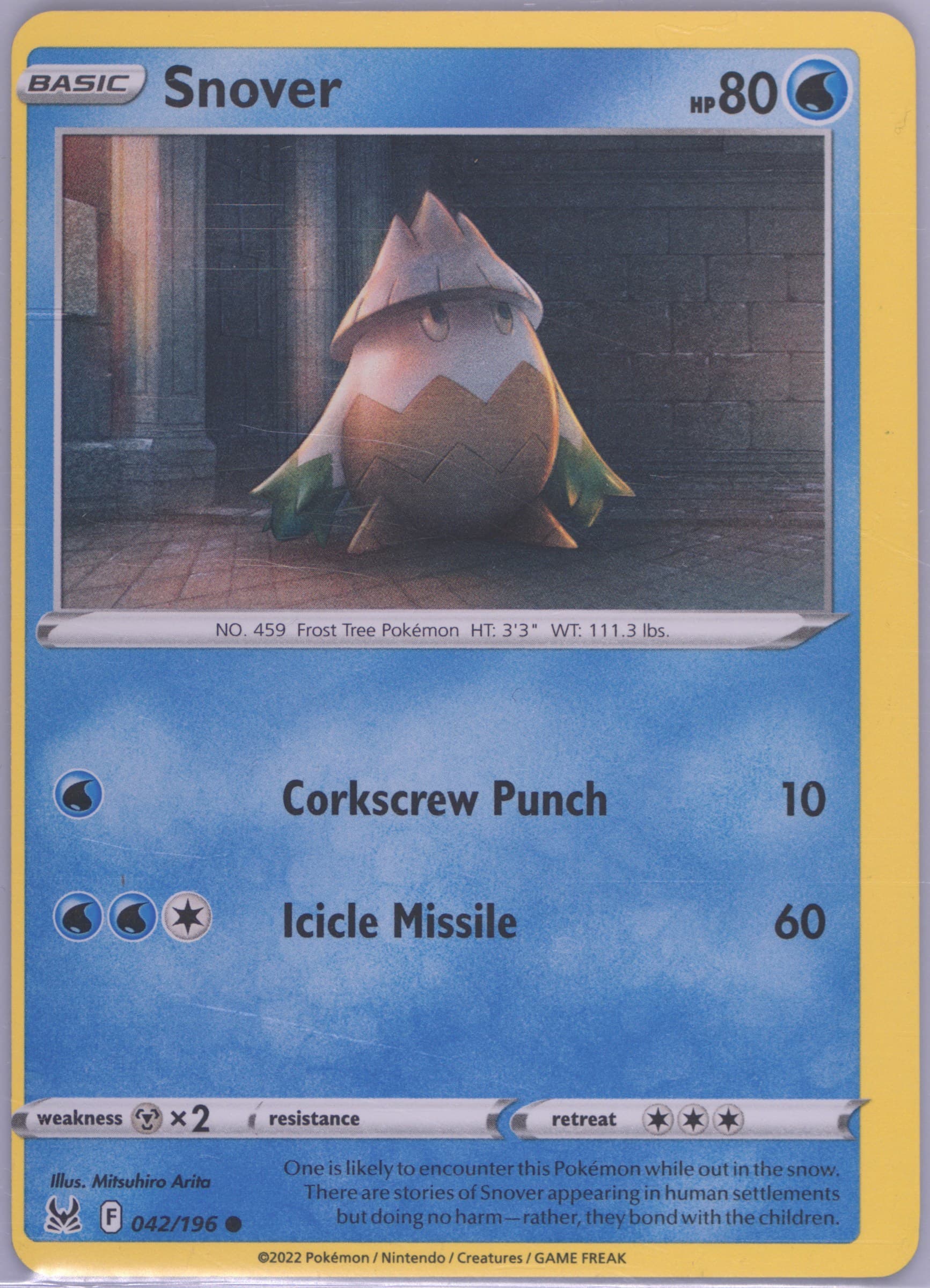 Snover (042) 2022 Pokemon Sword & Shield Lost Origin