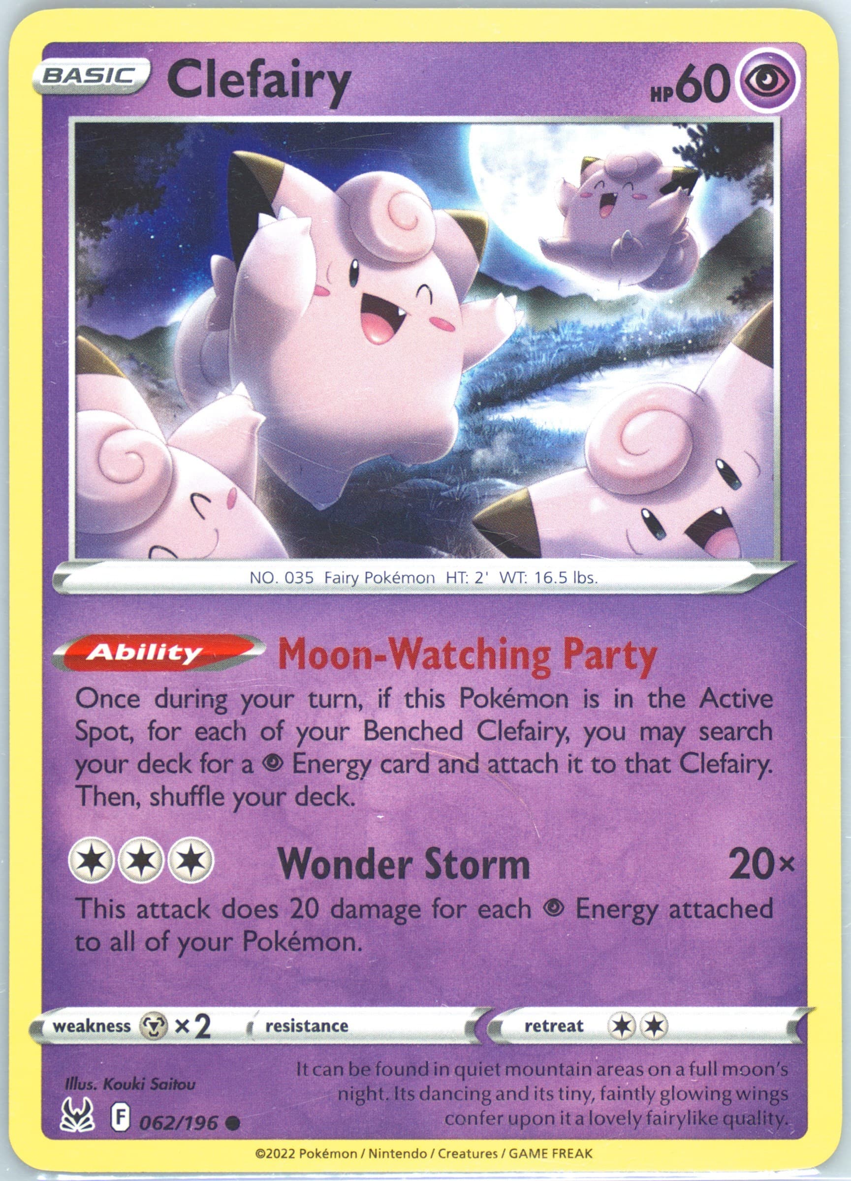 Clefairy (062) 2022 Pokemon Sword & Shield Lost Origin