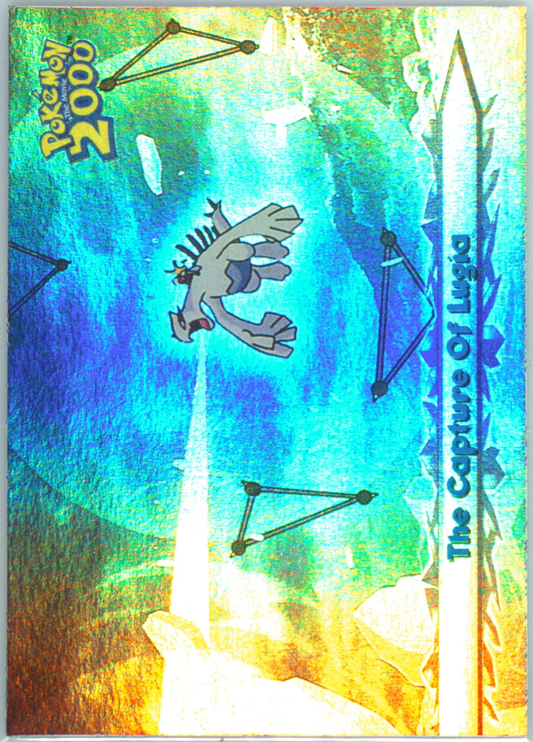 The Capture of Lugia The Movie 2000-Rnbw.Foil (57) 2000 Topps Pokemon the Movie 2000