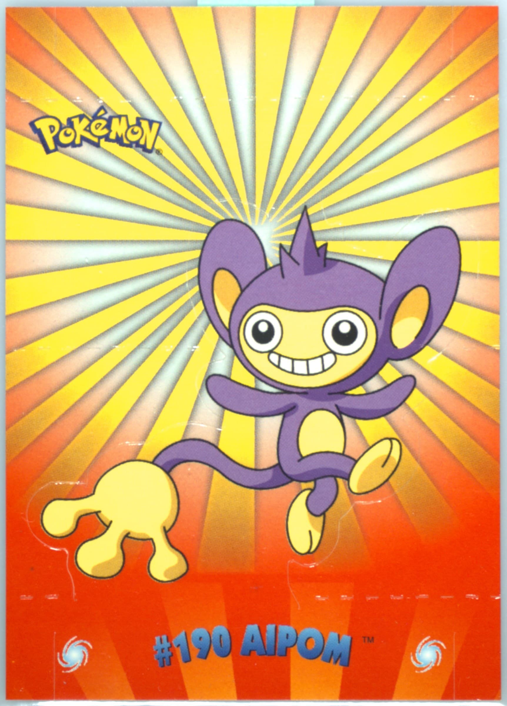 Aipom (2) 2001 Topps Pokemon Johto Series 1 Pop-Up