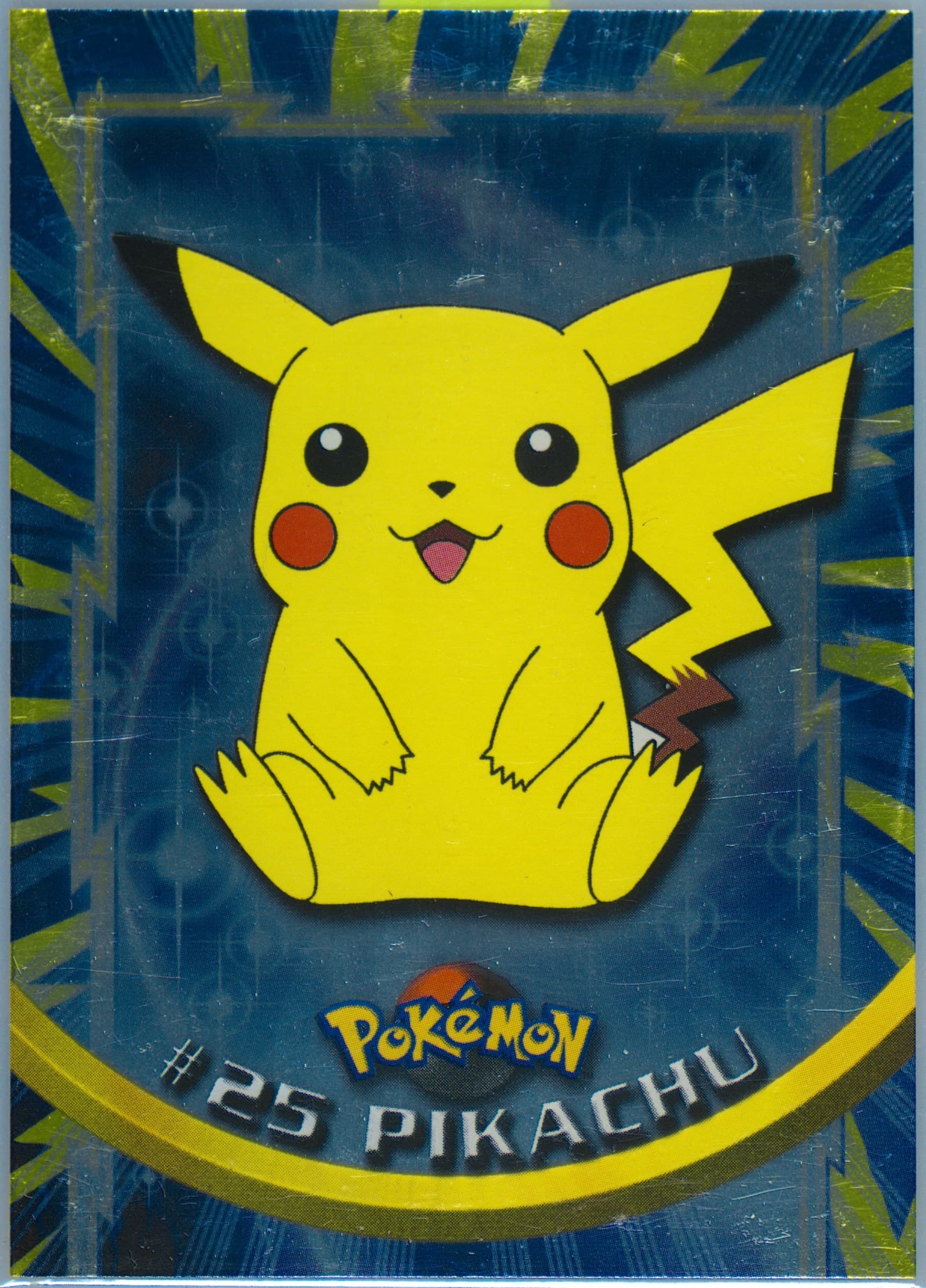 Pikachu Foil-Italian (25) 1999 Topps Pokemon TV