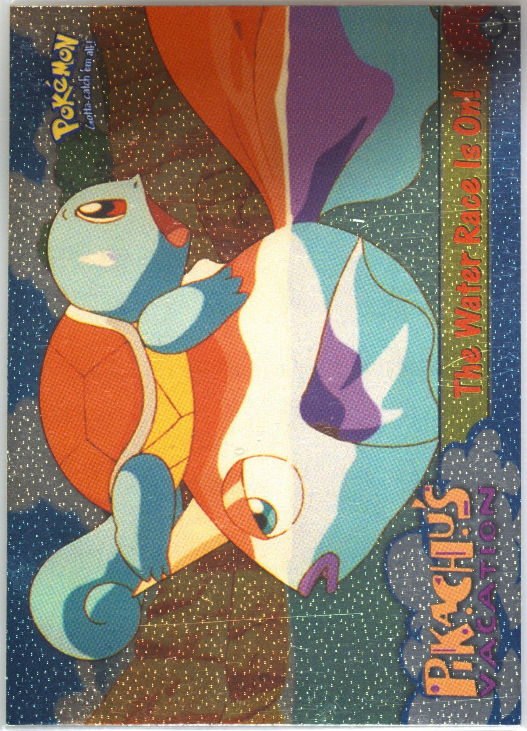 Movie Edition The Water Race Is on-Corrected-Foil (47) 1999 Topps Pokemon the Movie Edt