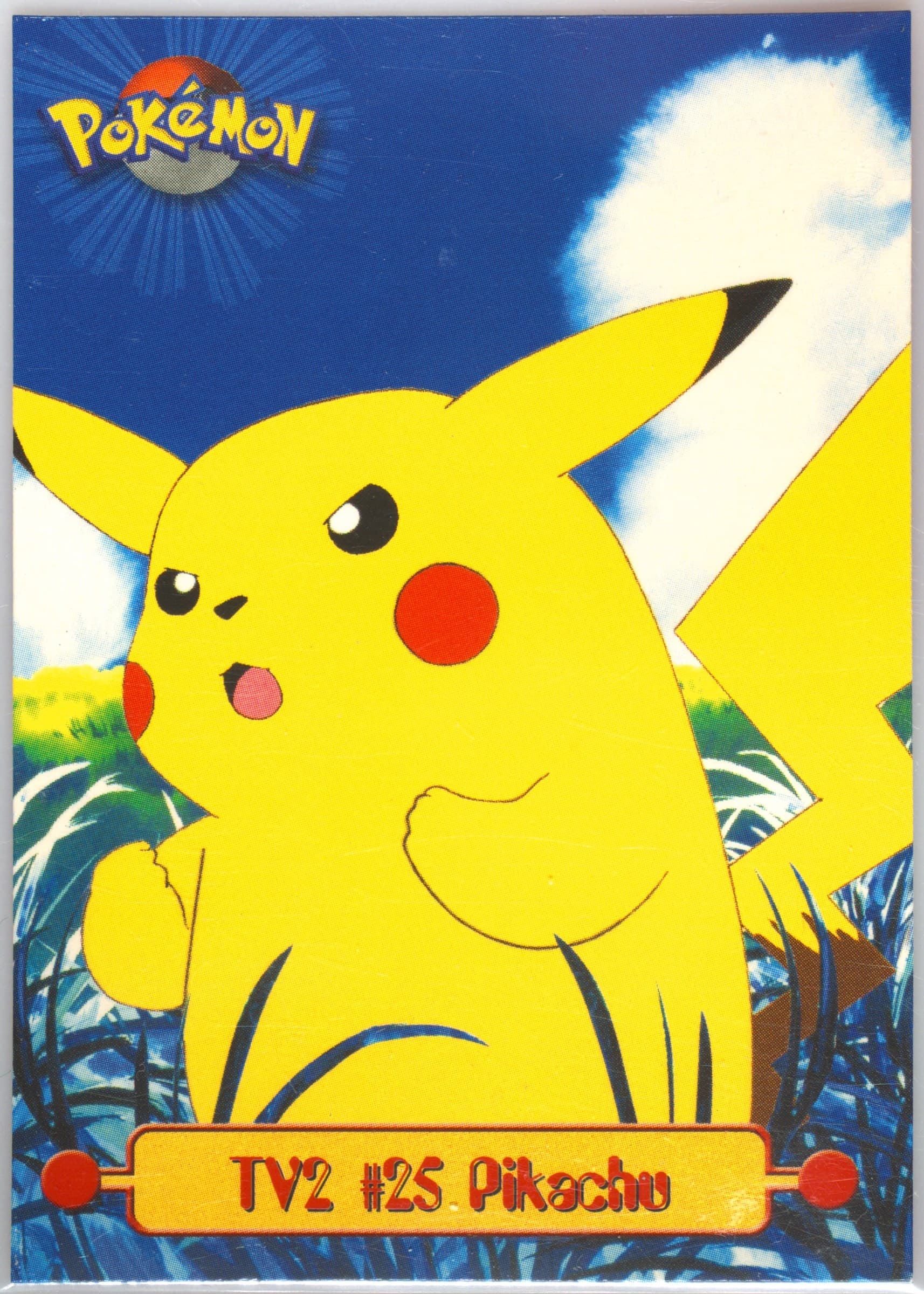 Pikachu German (TV2) 1999 Topps Pokemon Series 1 Character Cards