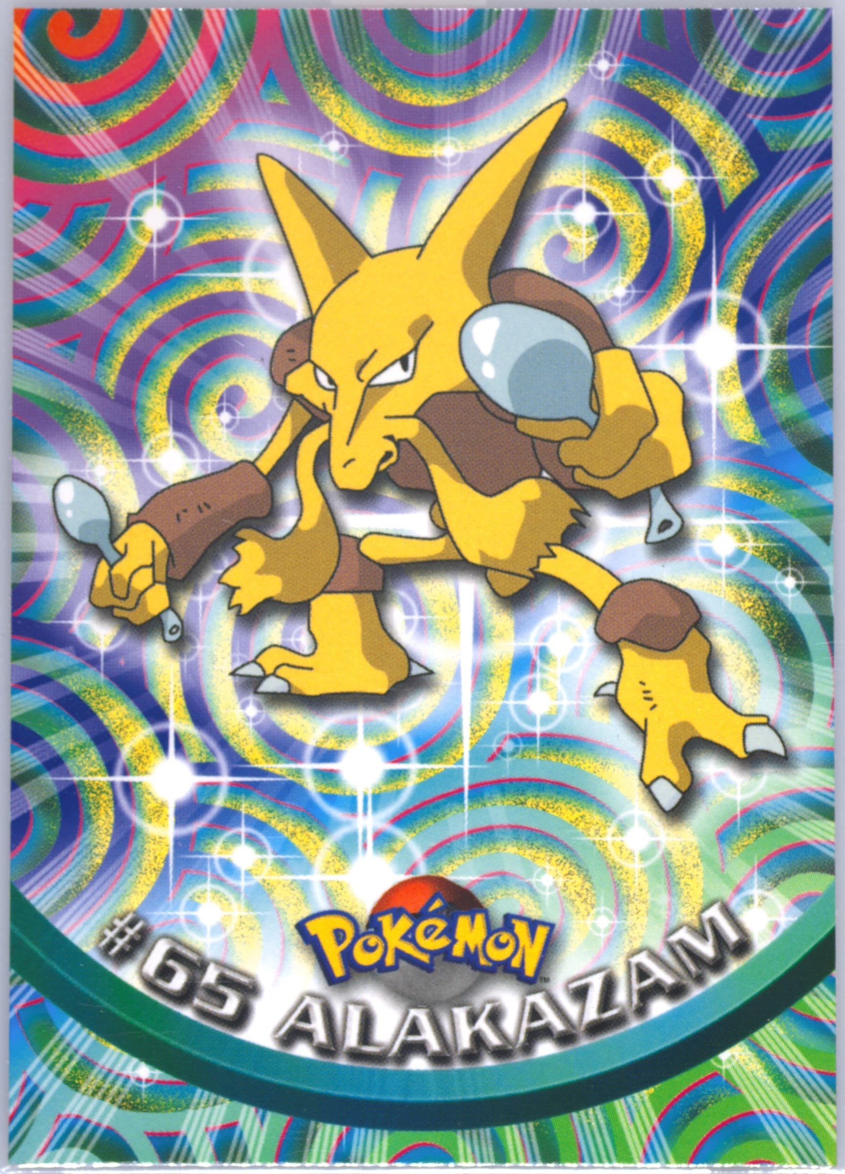 Alakazam Italian (65) 1999 Topps Pokemon TV