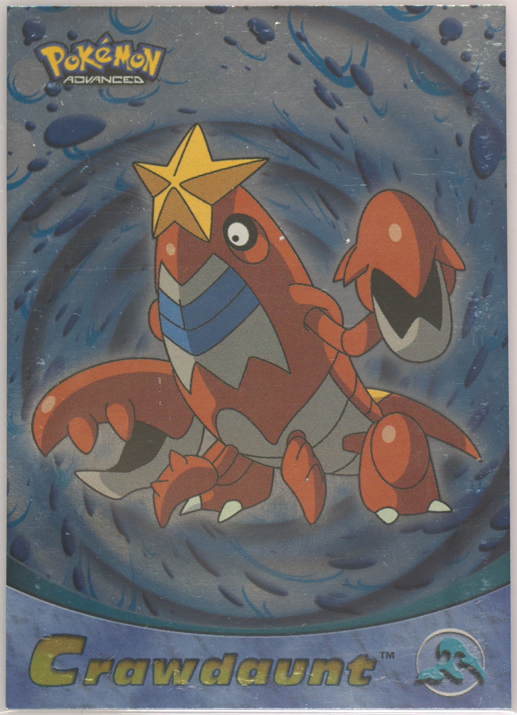 Crawdaunt Foil (28) 2003 Topps Pokemon Advanced
