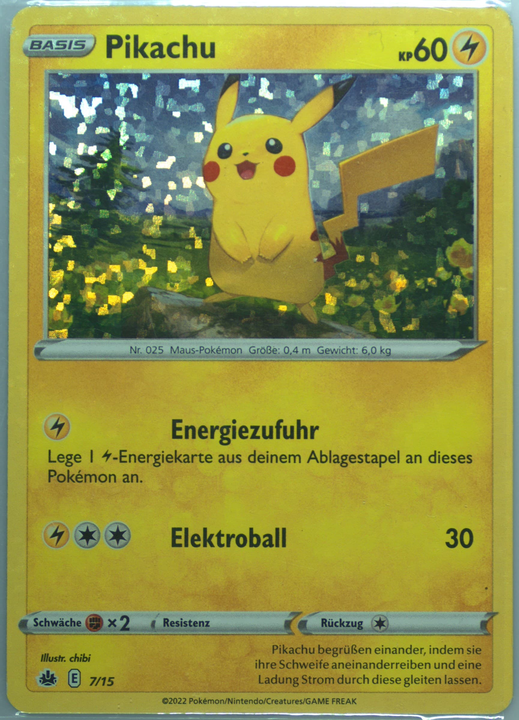 Pikachu-Holo German (7) 2022 Pokemon Mcdonald's Collection