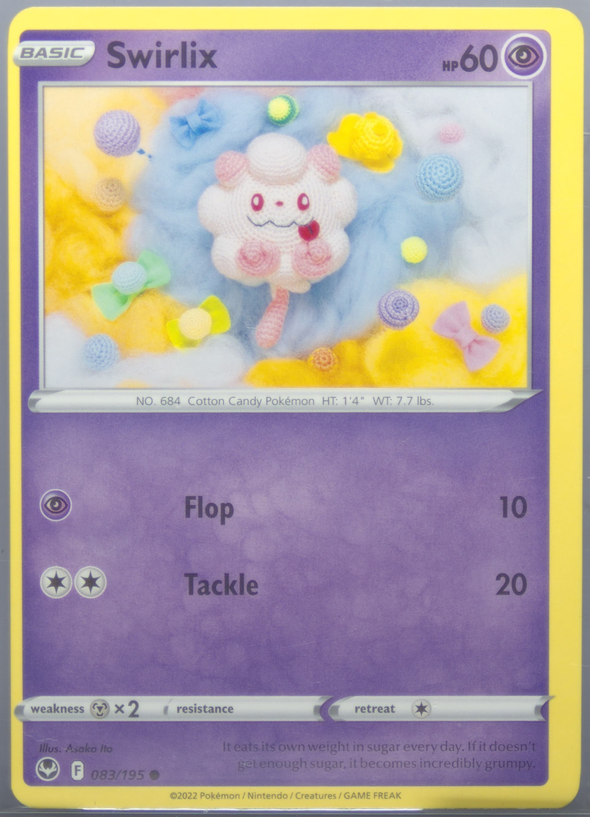 Swirlix (083) 2022 Pokemon Sword & Shield Silver Tempest