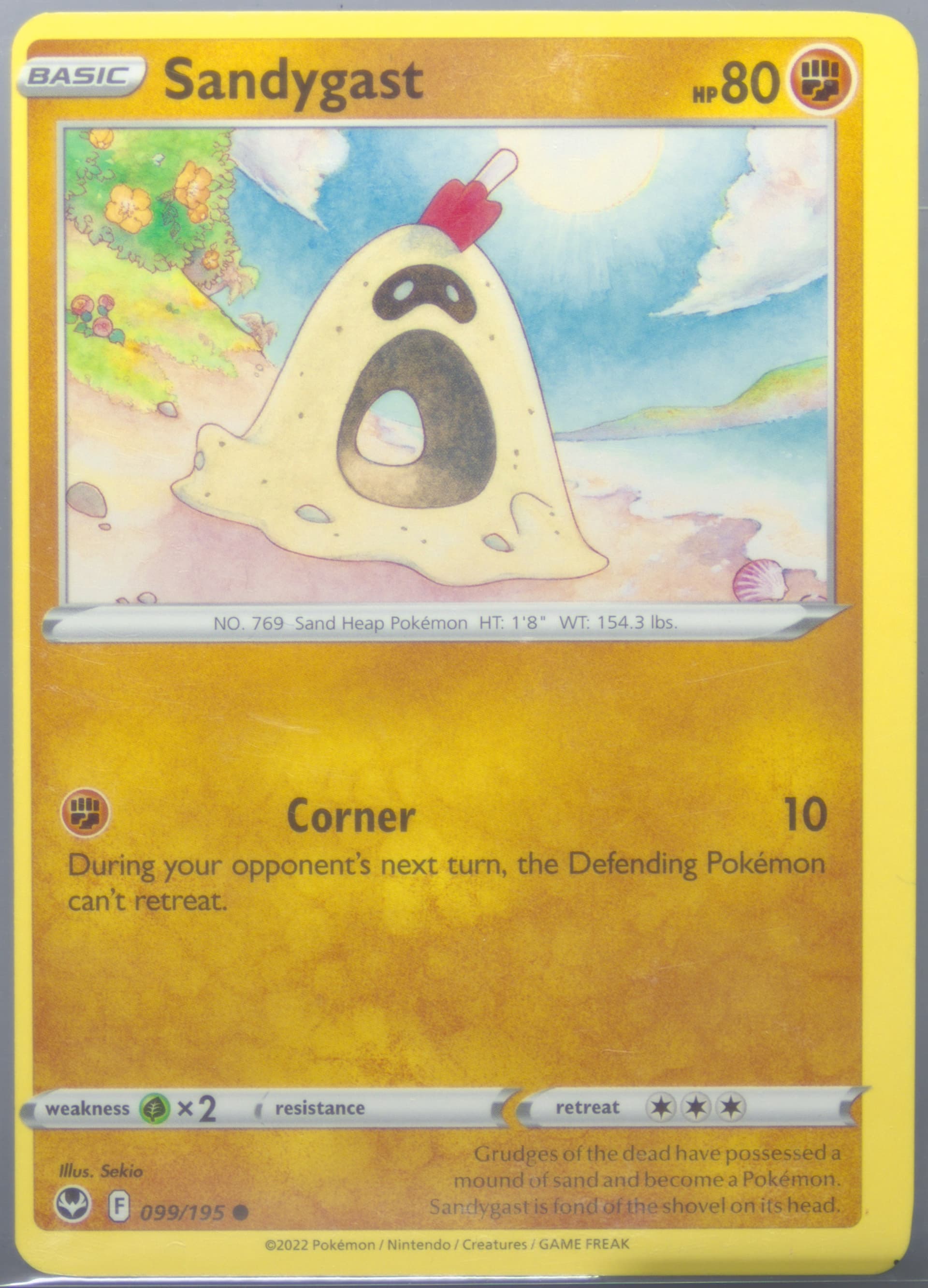 Sandygast (099) 2022 Pokemon Sword & Shield Silver Tempest