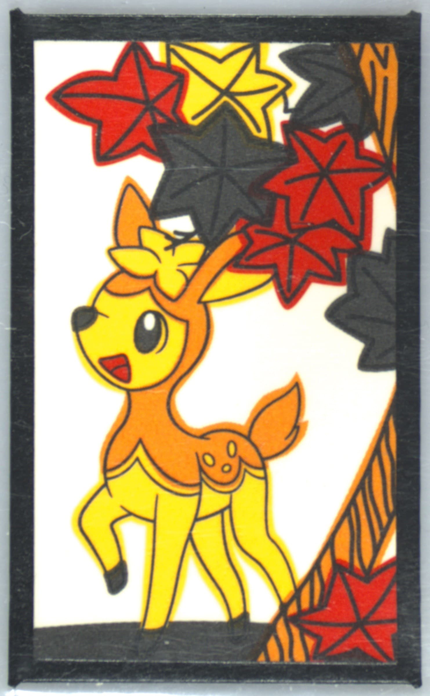 Deerling October 2016 Pokemon Hanafuda Mario Pikachu