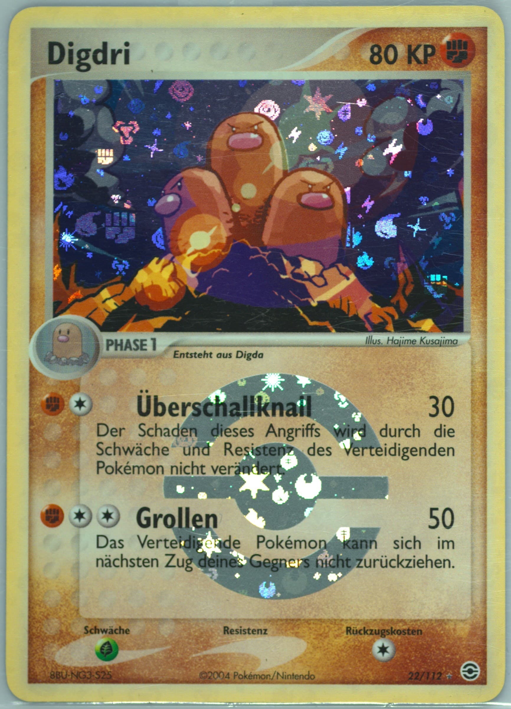 Digdri-Reverse Foil German (22) 2004 Pokemon EX Fire Red & Leaf Green