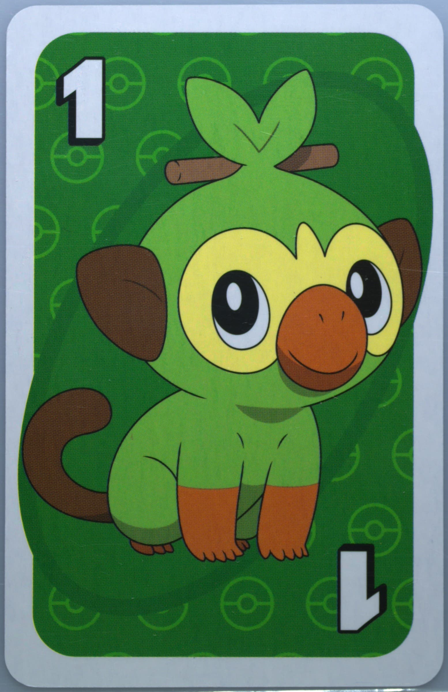 Grookey Japanese Back-Green-#1 2020 Uno Pokemon