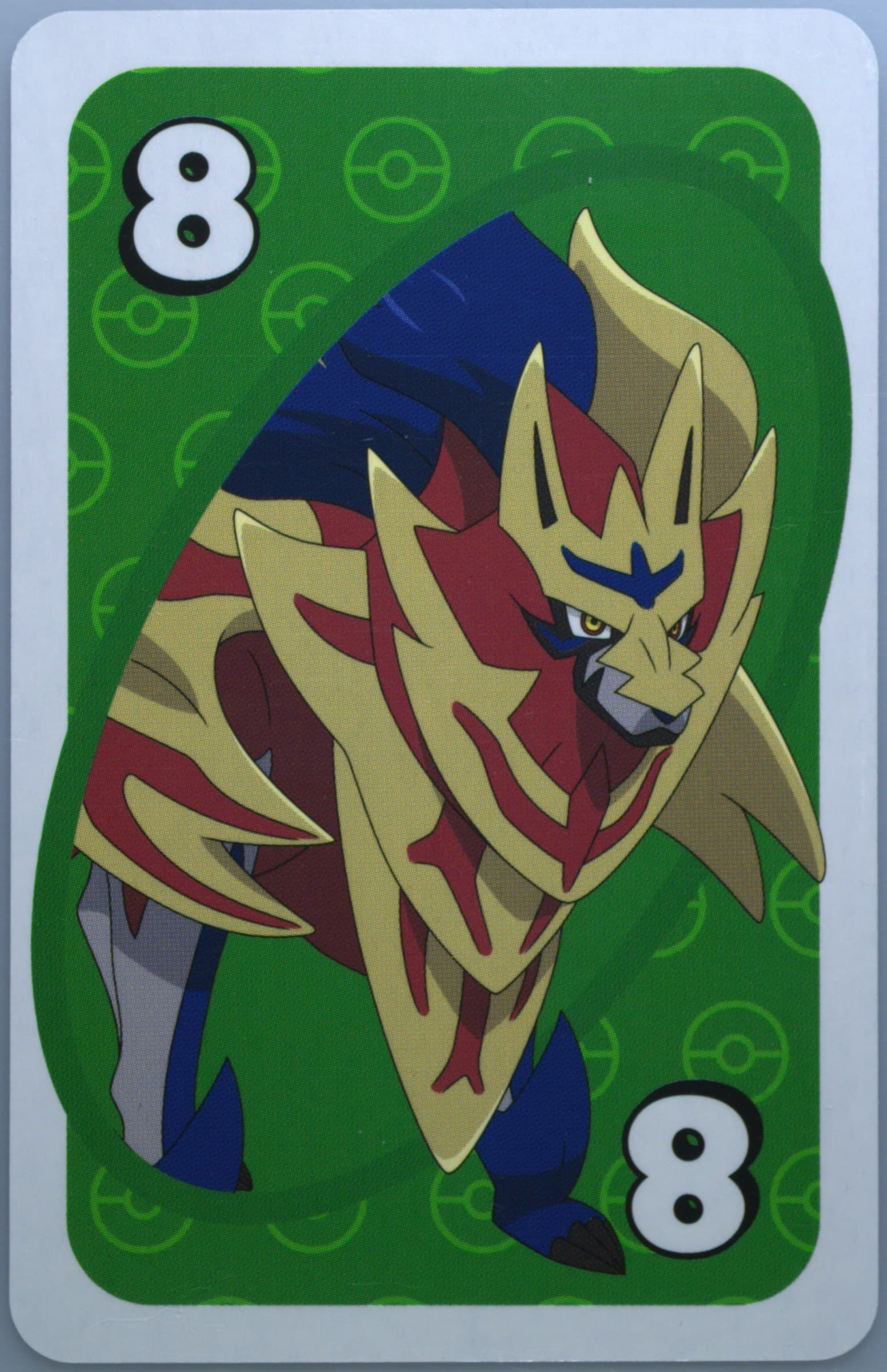 Zamazenta Japanese Back-Green-#8 2020 Uno Pokemon