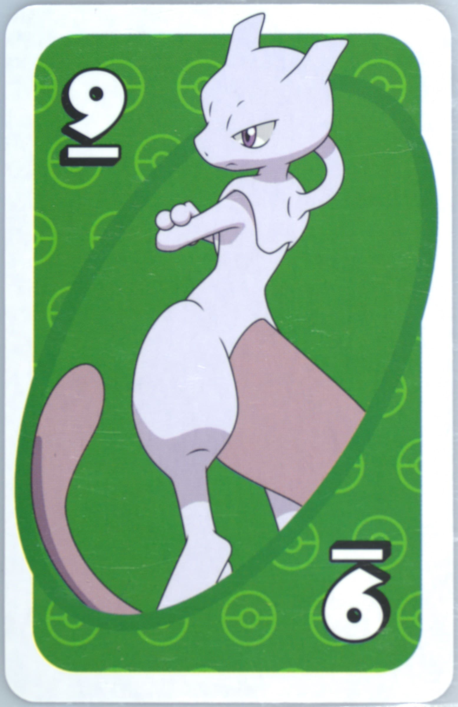 Mewtwo Japanese Back-Green-#9 2020 Uno Pokemon