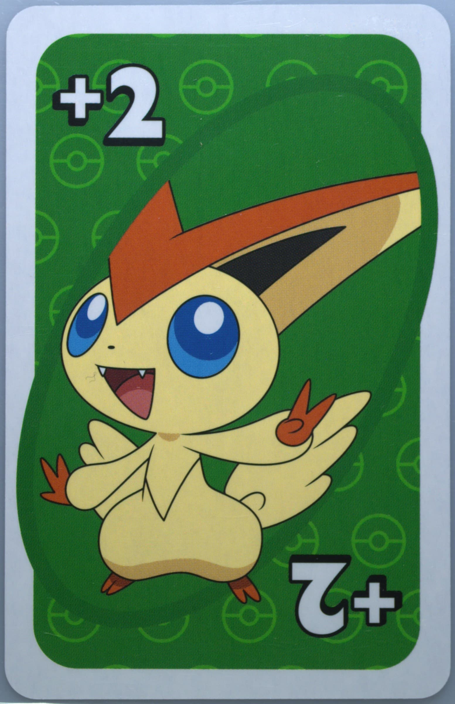 Victini Japanese Back-Green-Draw 2 2020 Uno Pokemon