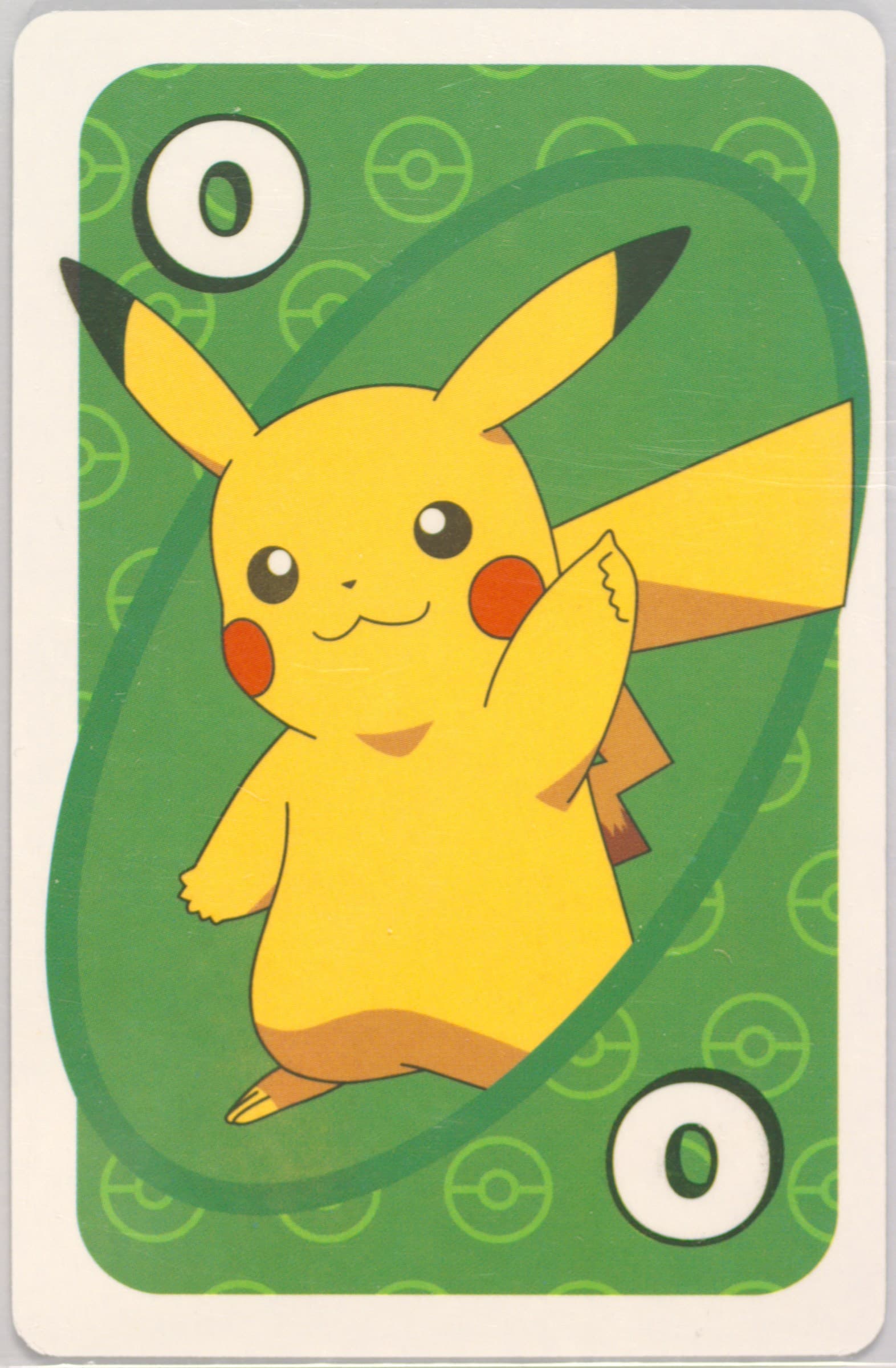Pikachu Asia Back-Green-#0 2020 Uno Pokemon