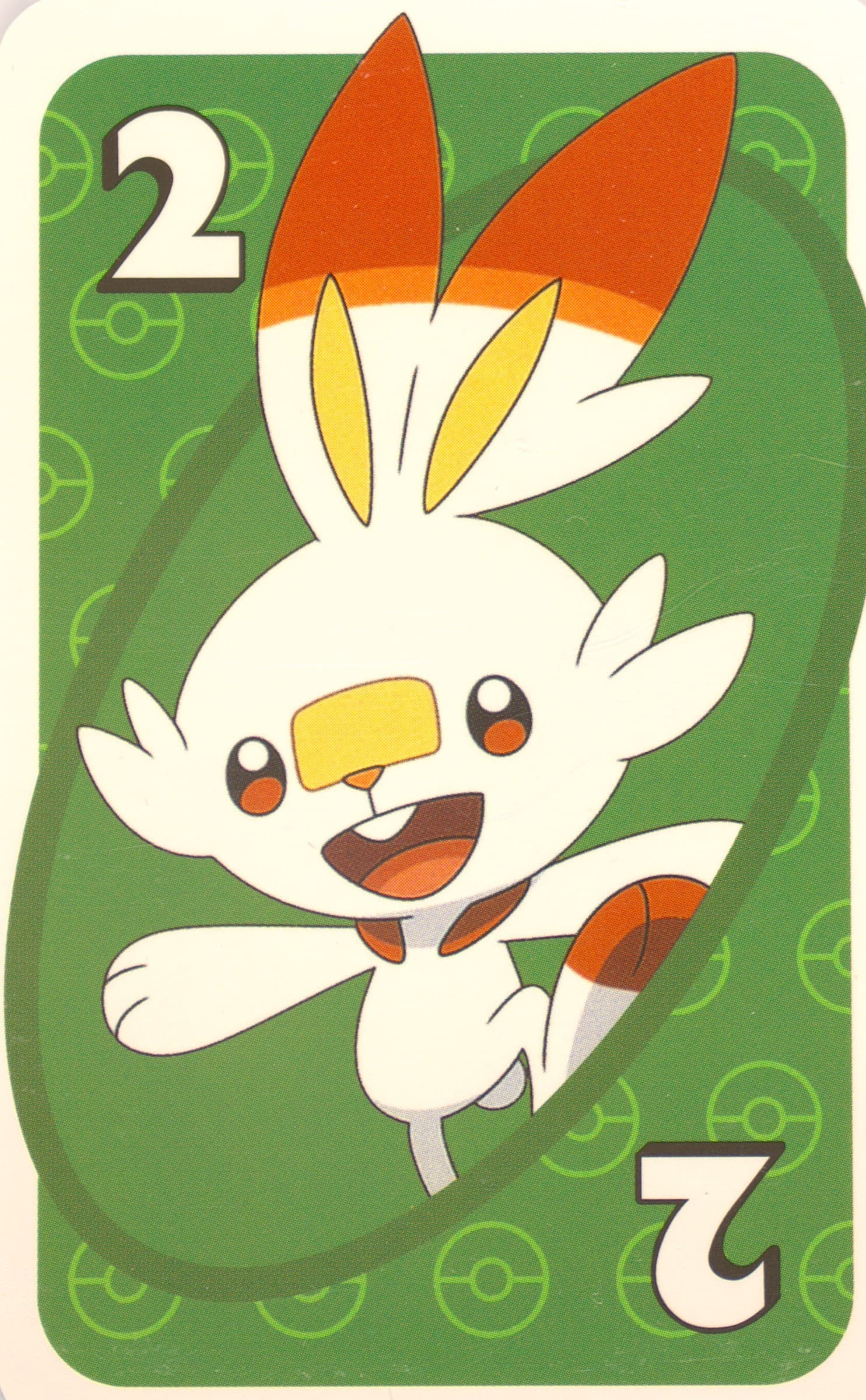 Scorbunny Asia Back-Green-#2 2020 Uno Pokemon