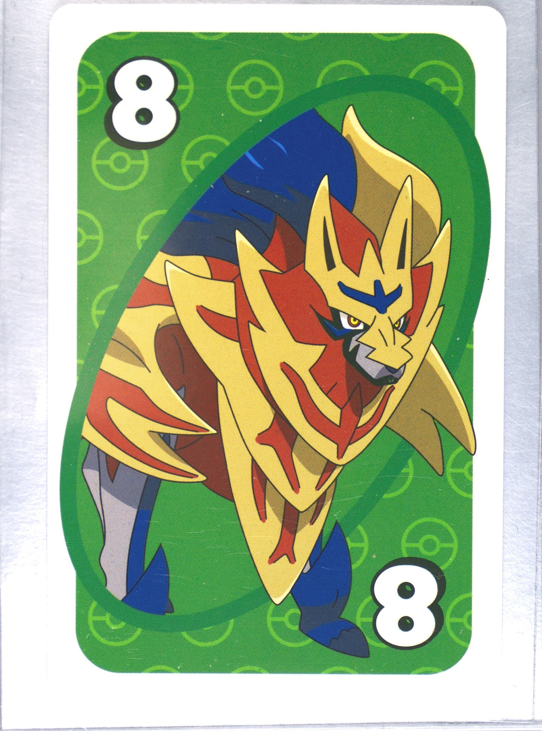 Zamazenta Asia Back-Green-#8 2020 Uno Pokemon
