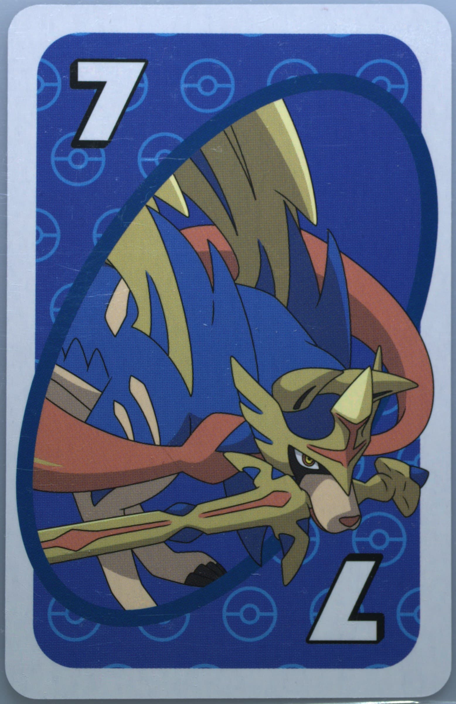Zacian Japanese Back-Blue-#7 2020 Uno Pokemon