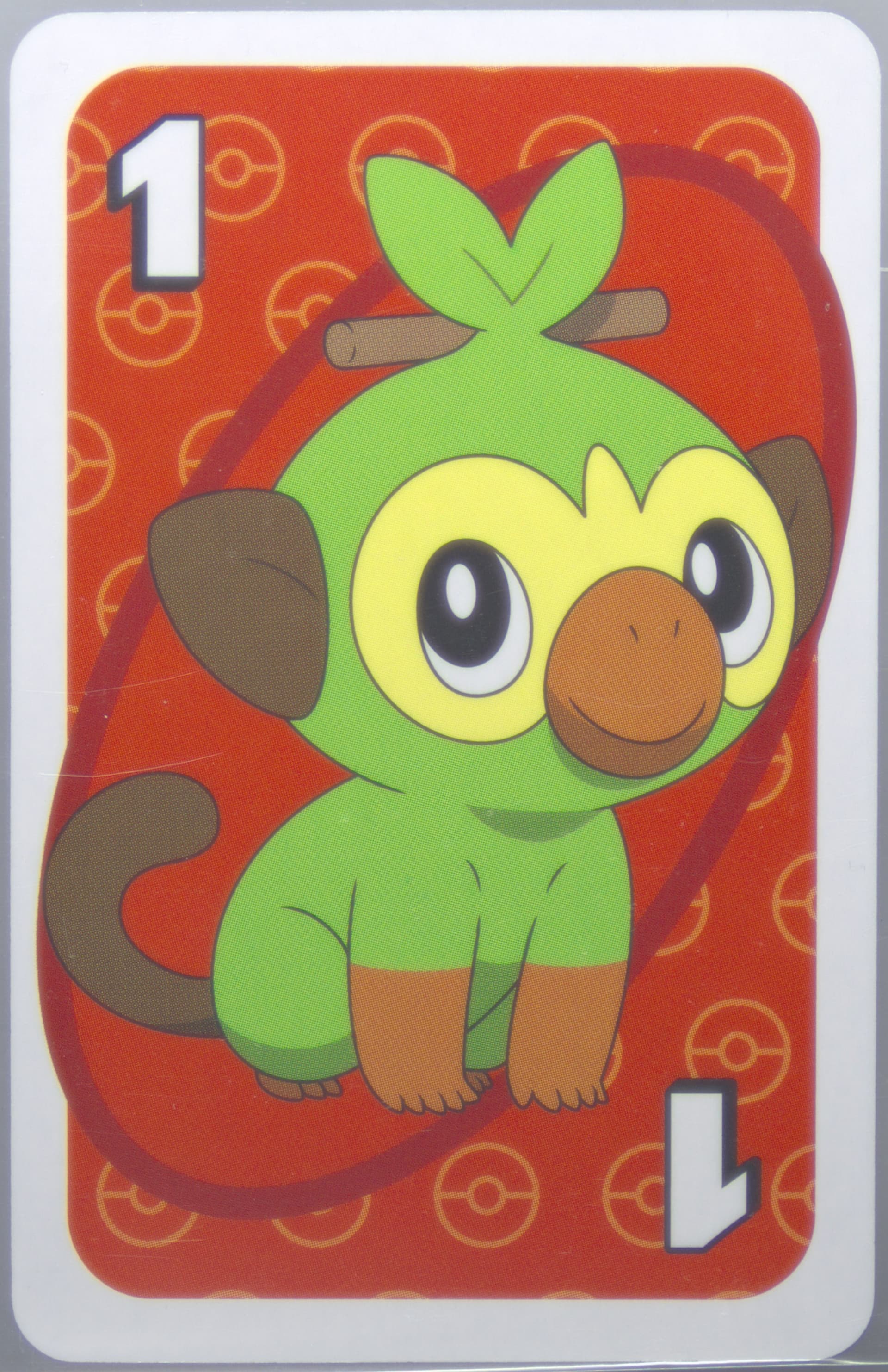 Grookey Japanese Back-Red-#1 2020 Uno Pokemon