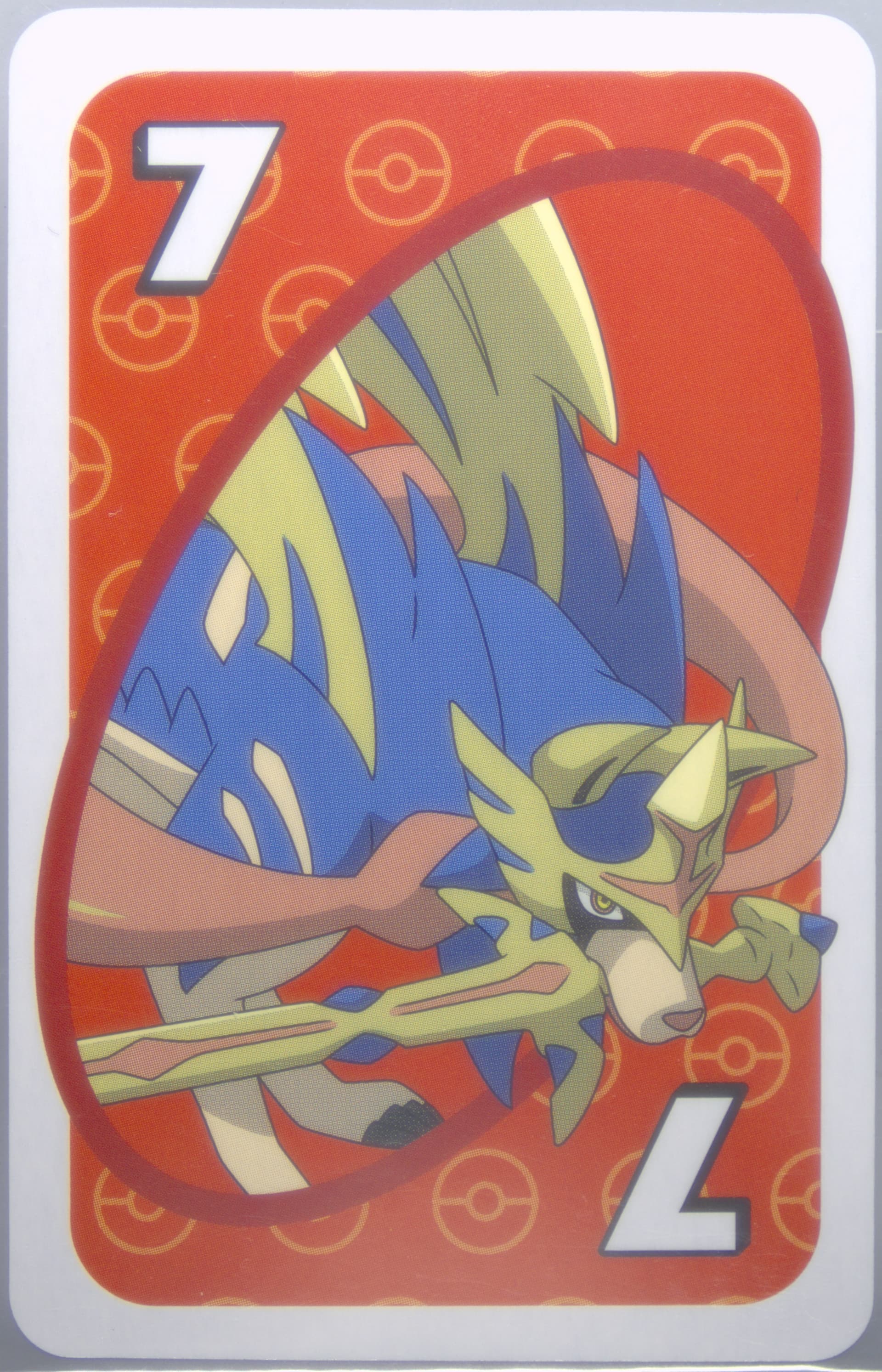 Zacian Japanese Back-Red-#7 2020 Uno Pokemon