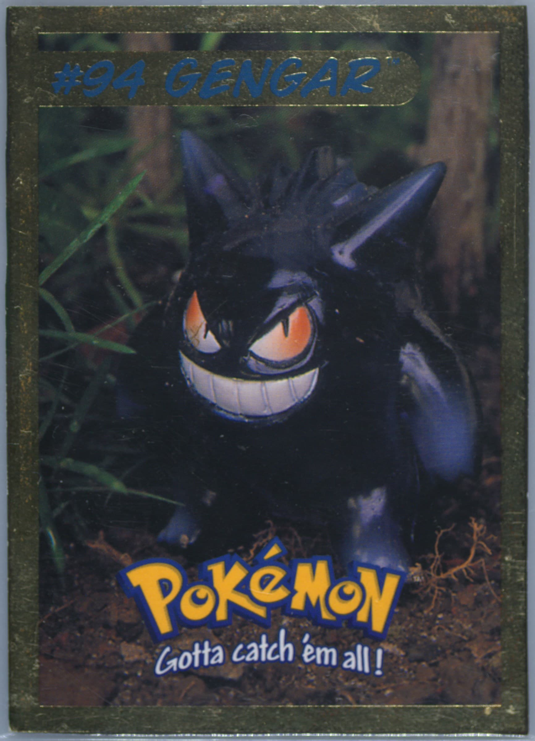 Gengar (2) 1999 Hasbro Pokemon Toy Wishes Magazine Hand-Cut