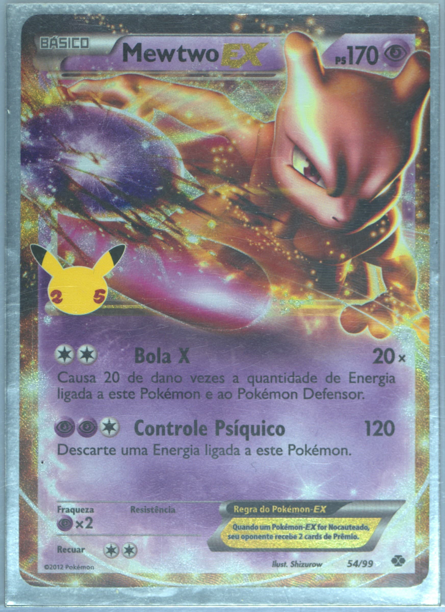 Mewtwo EX Portuguese (54) 2021 Pokemon Celebrations Classic Collection