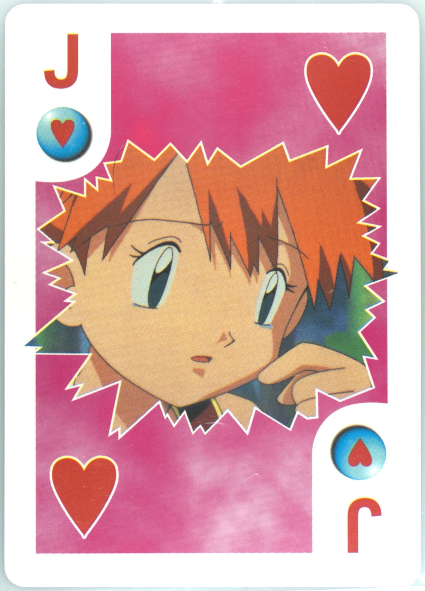 Misty Jack of Hearts 1999 Bicycle Pokemon Playing Cards