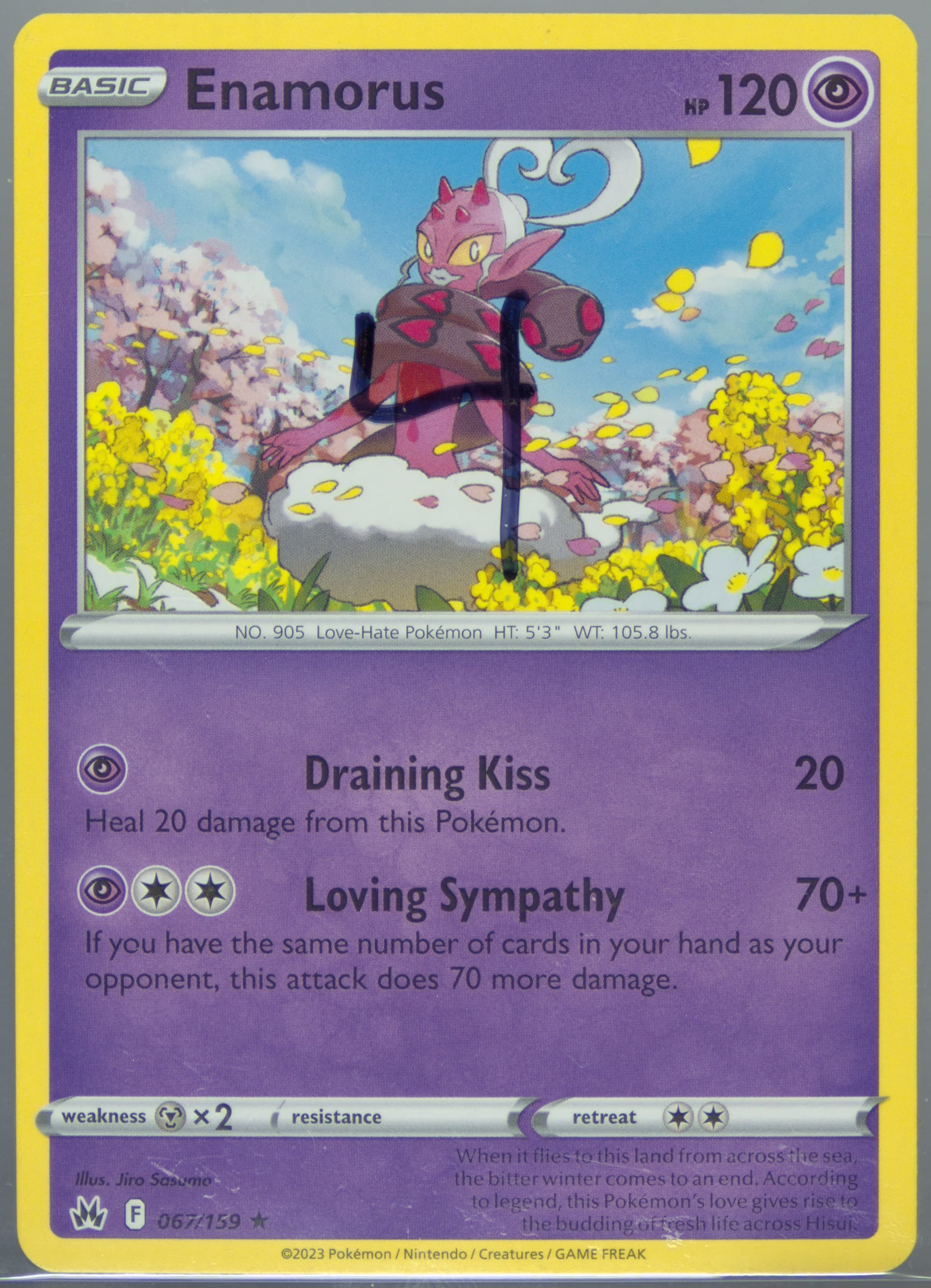 Enamorus (067) 2023 Pokemon Sword and Shield Crown Zenith