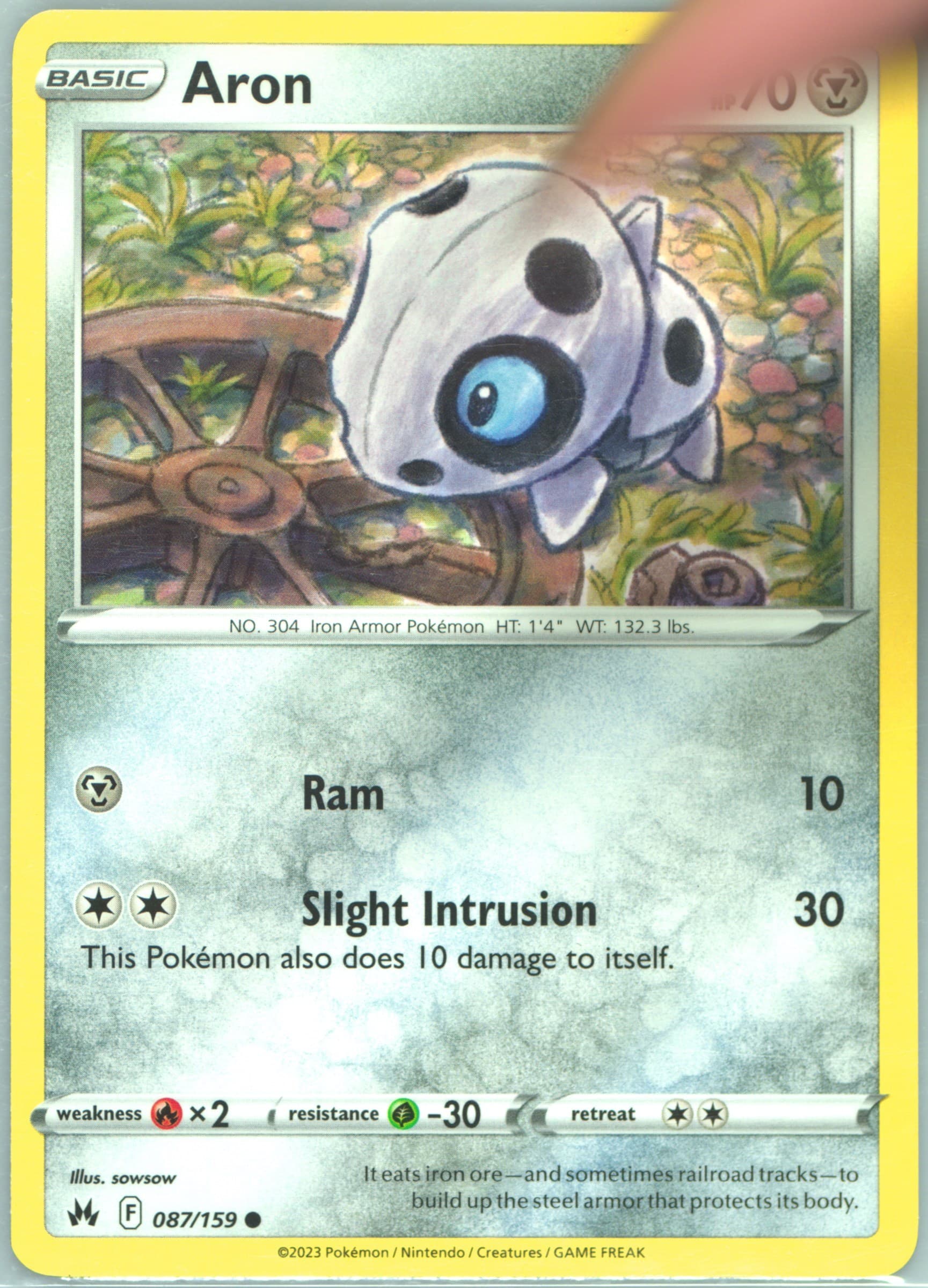 Aron (087) 2023 Pokemon Sword and Shield Crown Zenith