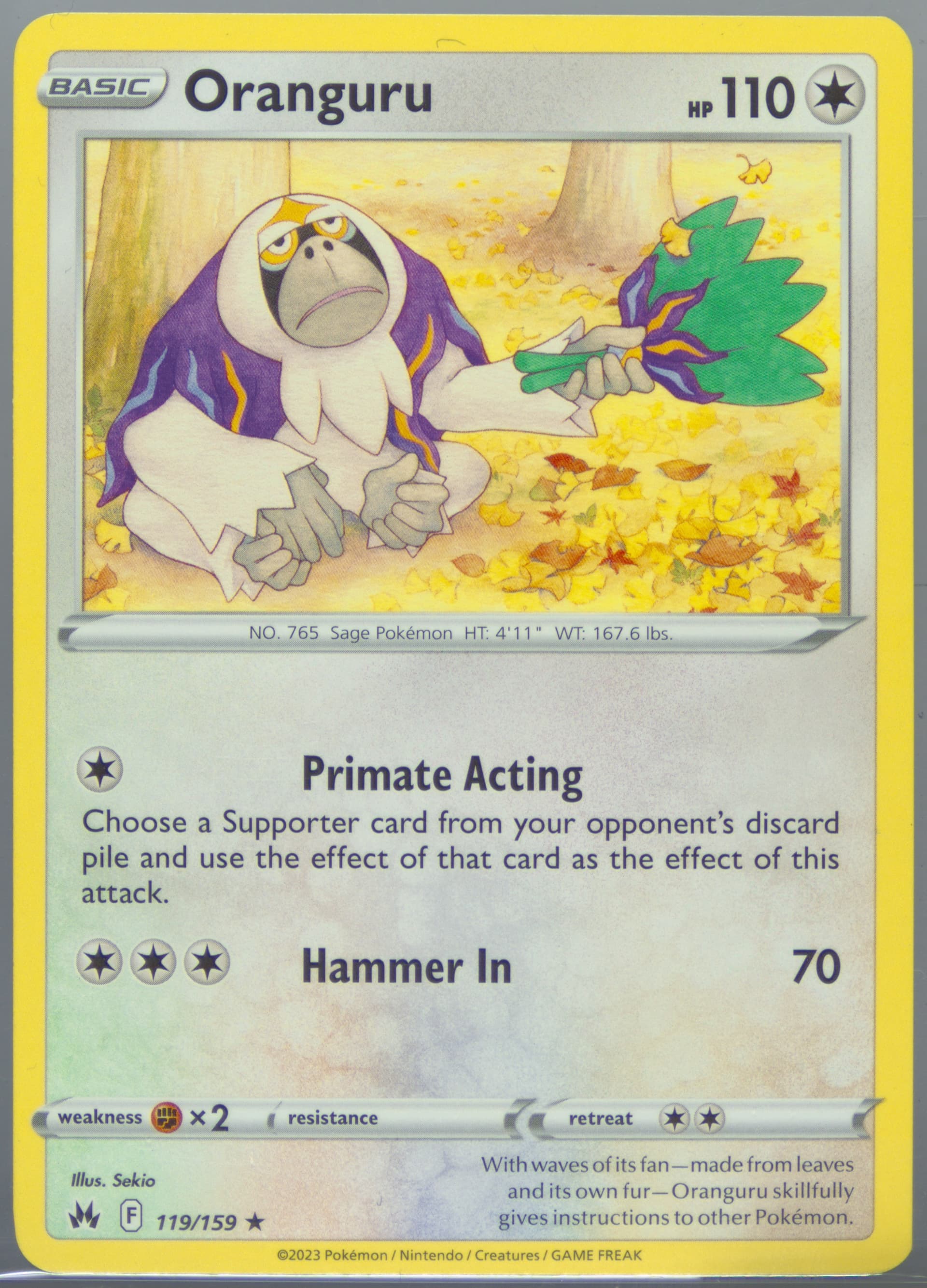 Oranguru (119) 2023 Pokemon Sword and Shield Crown Zenith