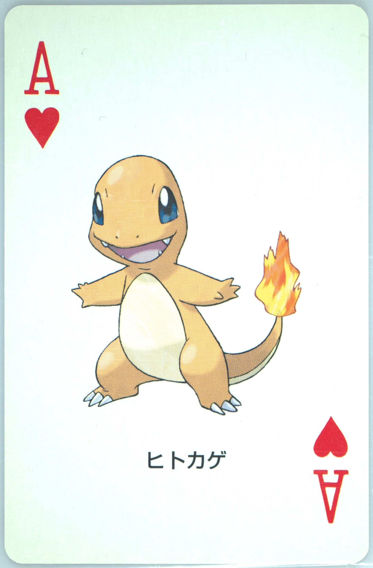 Charmander Ace of Hearts 2004 Pokemon Firered Version Playing Cards
