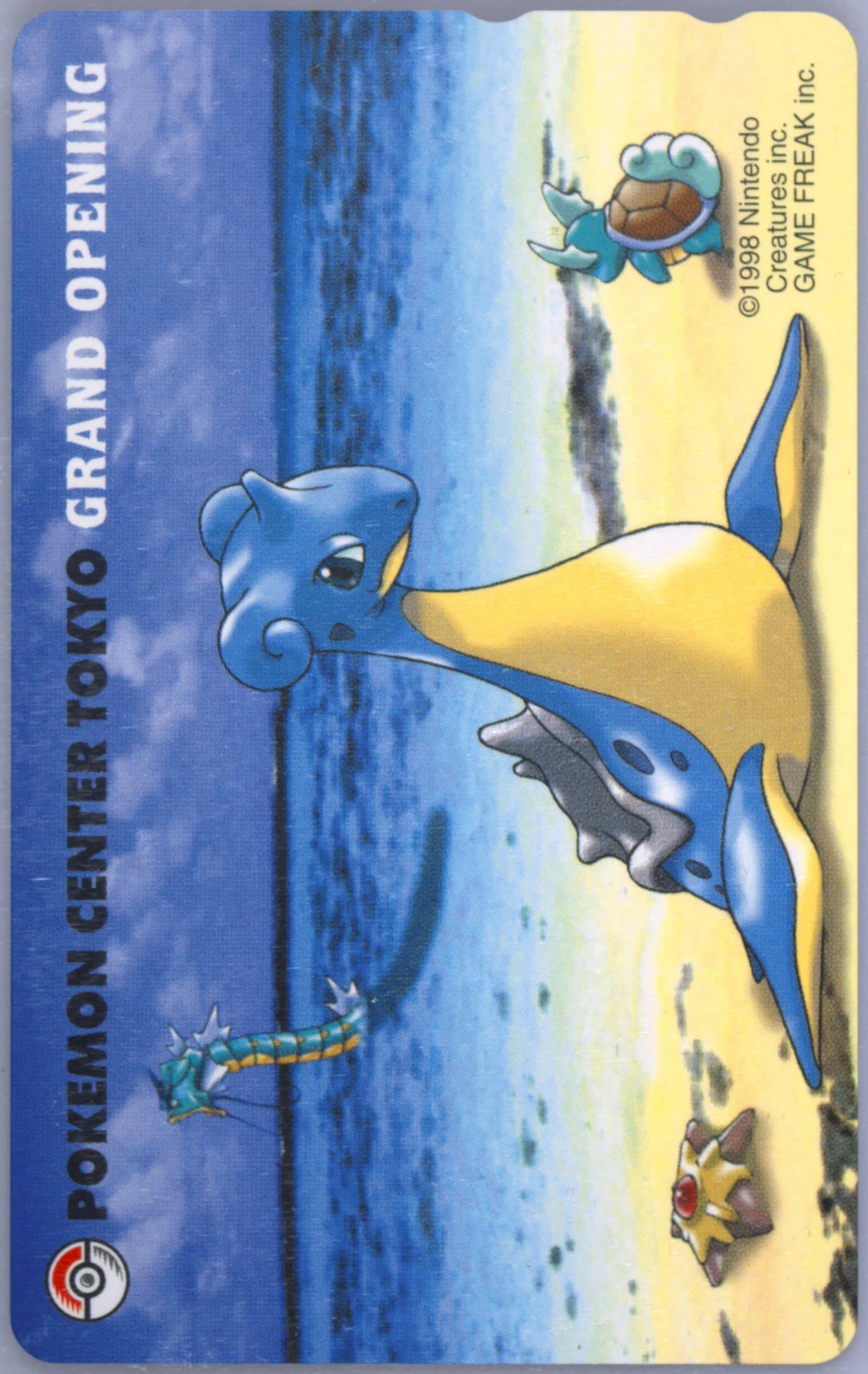 Lapras & Others Pokemon Center: Tokyo Grand Opening 1998 Pokemon Center Phone Card