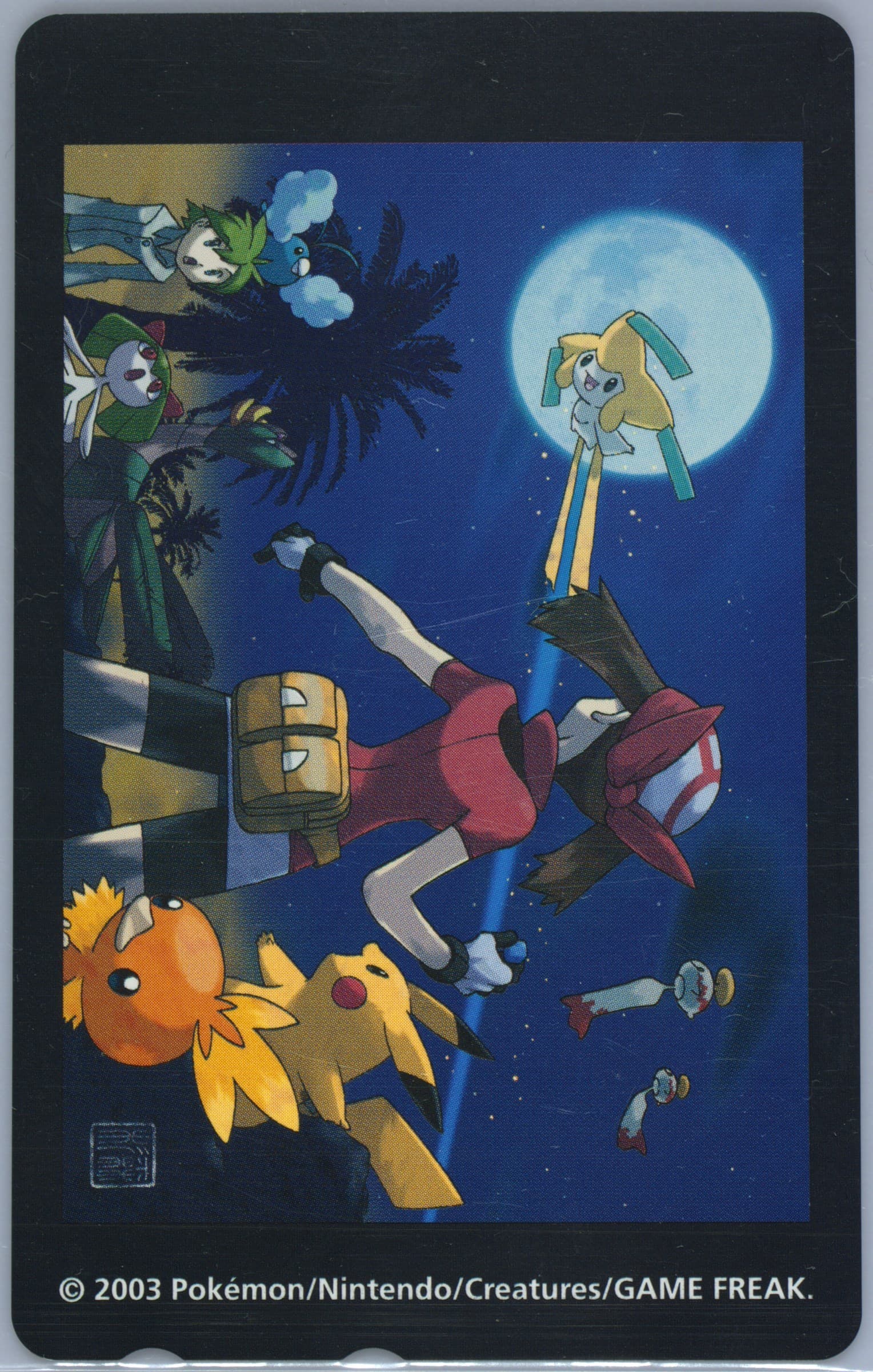 Jirachi's Shooting Star Ken Sugimori Pokemon Gallery Collection 2003 Pokemon Center Phone Card